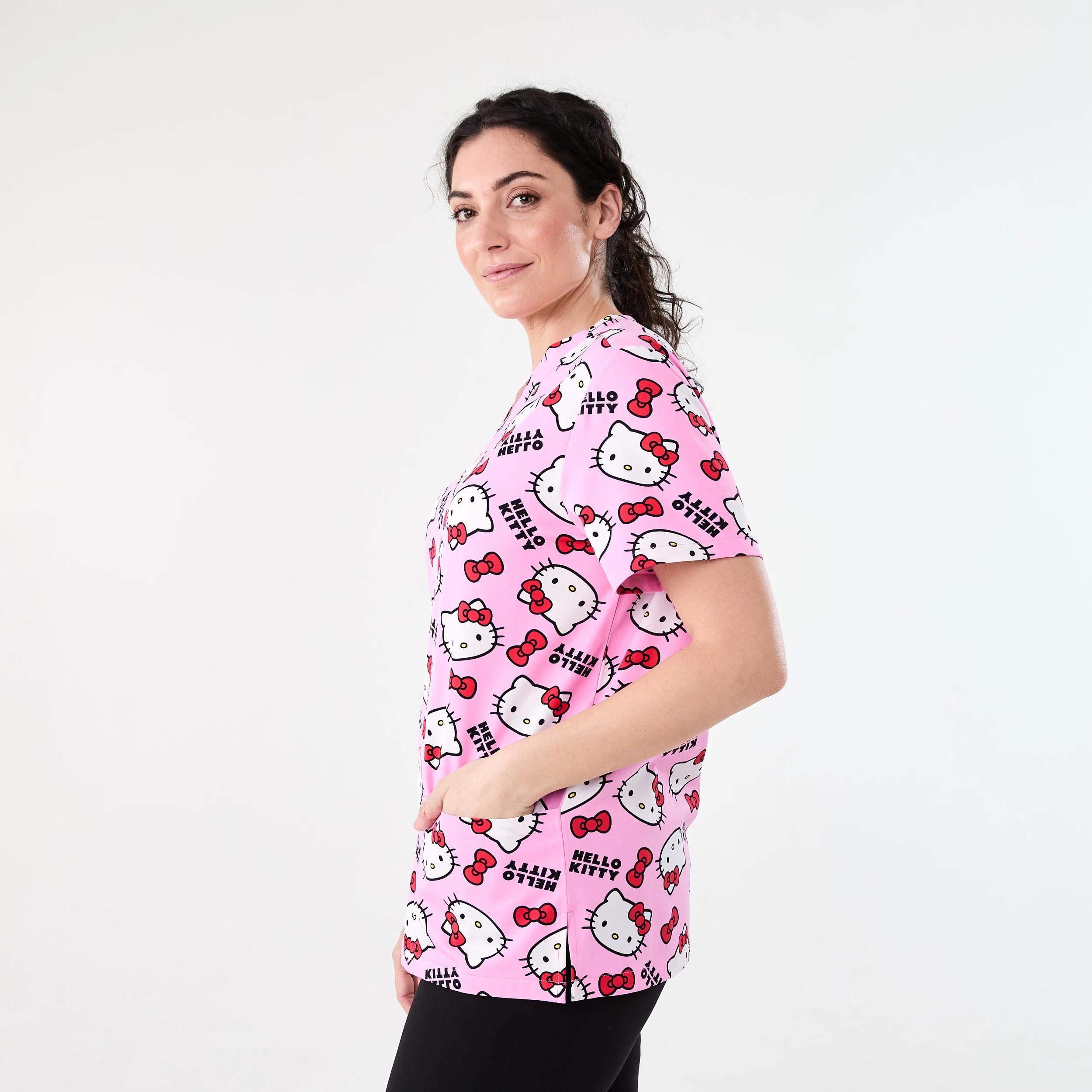 2 Workwear Hello Kitty License Scrub Top HELLO KITTY SCRUB, 2 of 6
