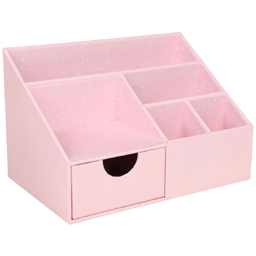 1 Otto Pastel Desk Organiser Pink, 1 of 5