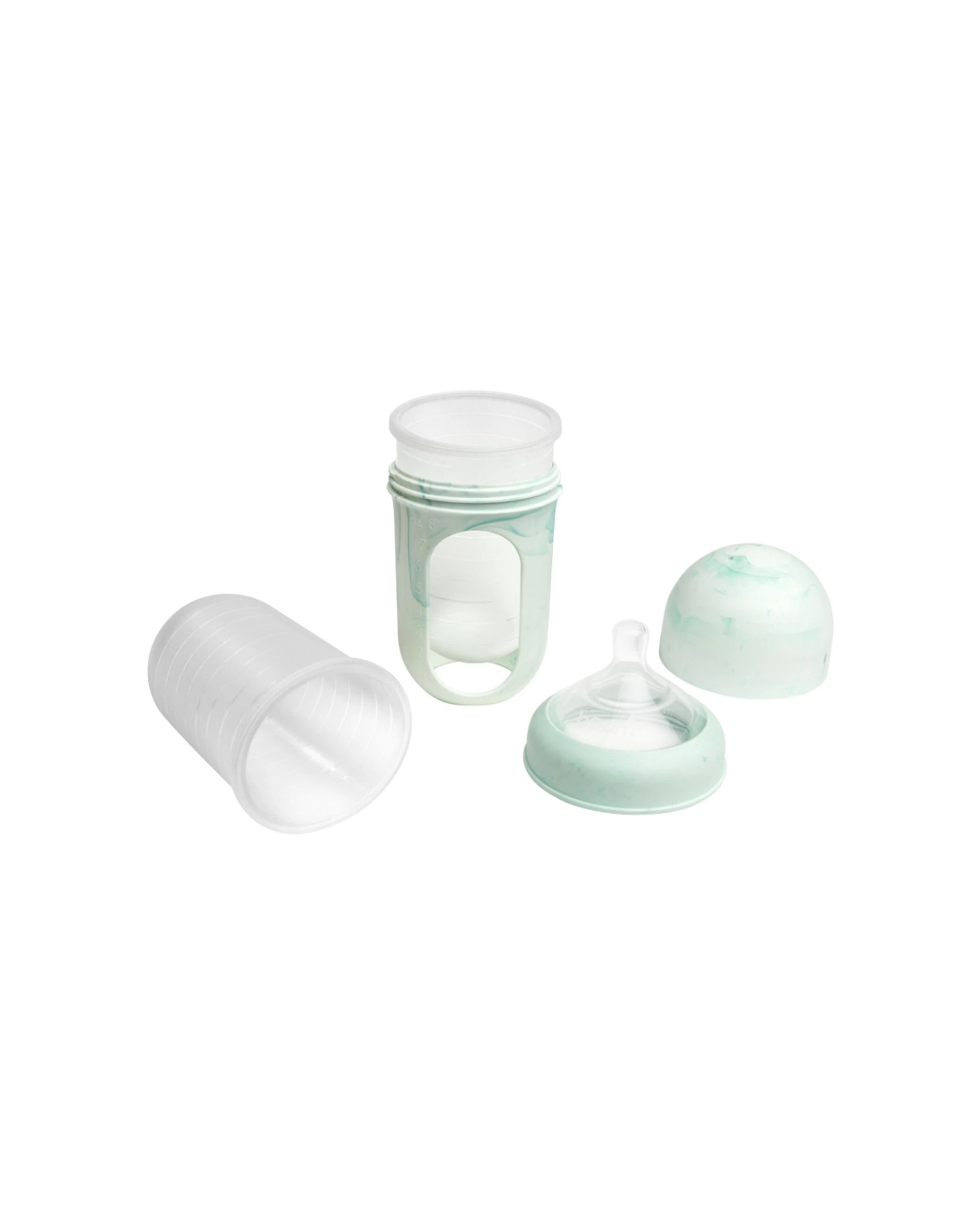 3 Boon Nursh Tie Die 236ml Collapsible Silicone Bottle Air Free Design - Multi, 3 of 7