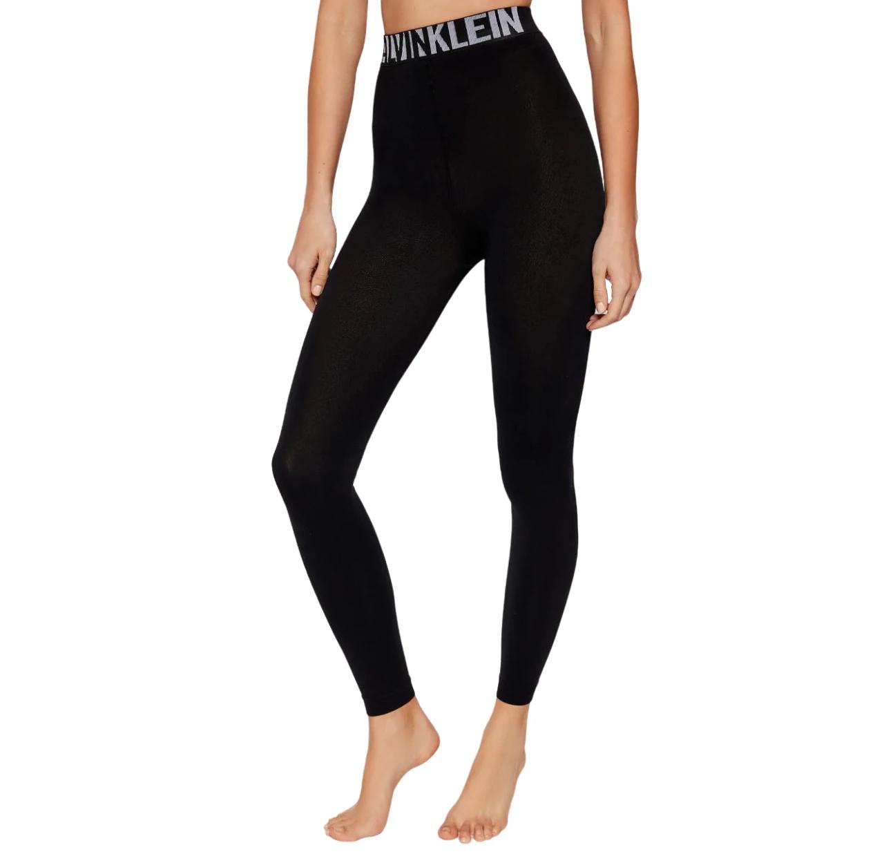 4 Calvin Klein 2 Pack Womens Black Slim Fit Pull On Leggings BLACK, 4 of 4