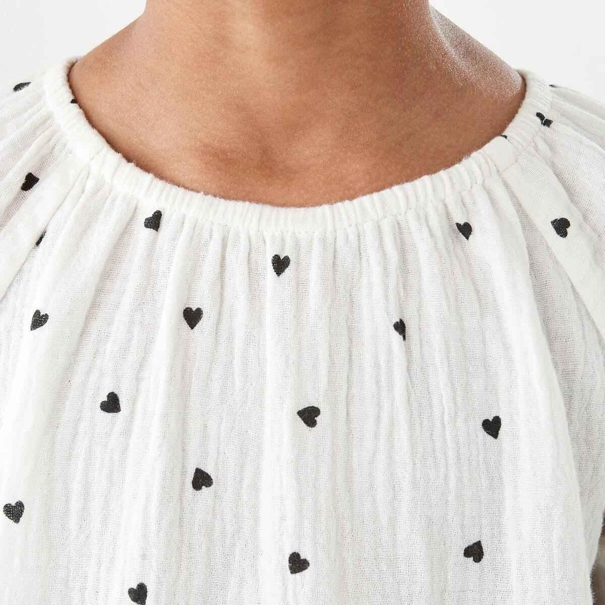 4 Long Sleeve Woven Dress Hearts, 4 of 9