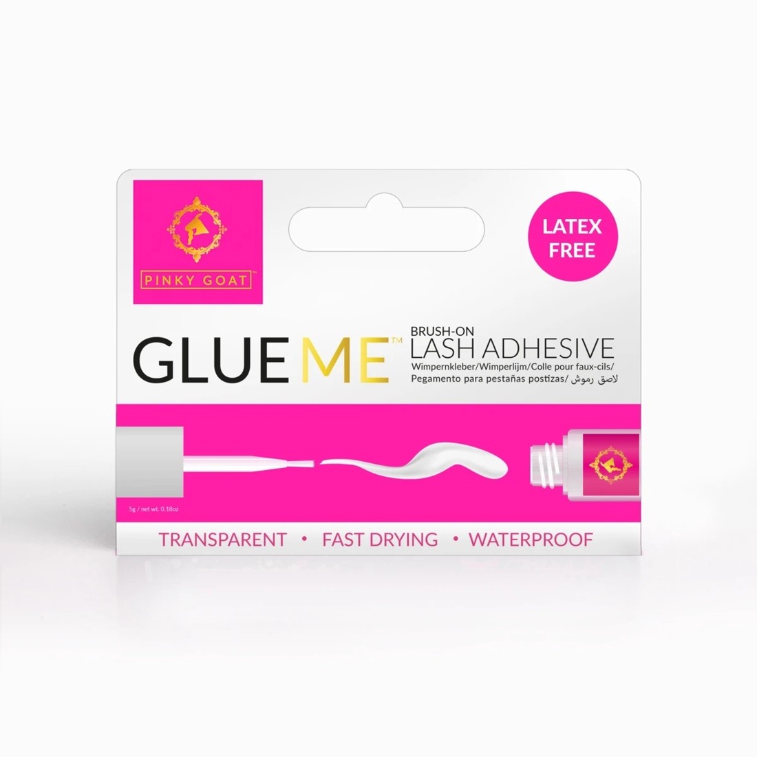 1 Pinky Goat Glueme Brush-On Lash Adhesive, 1 of 2