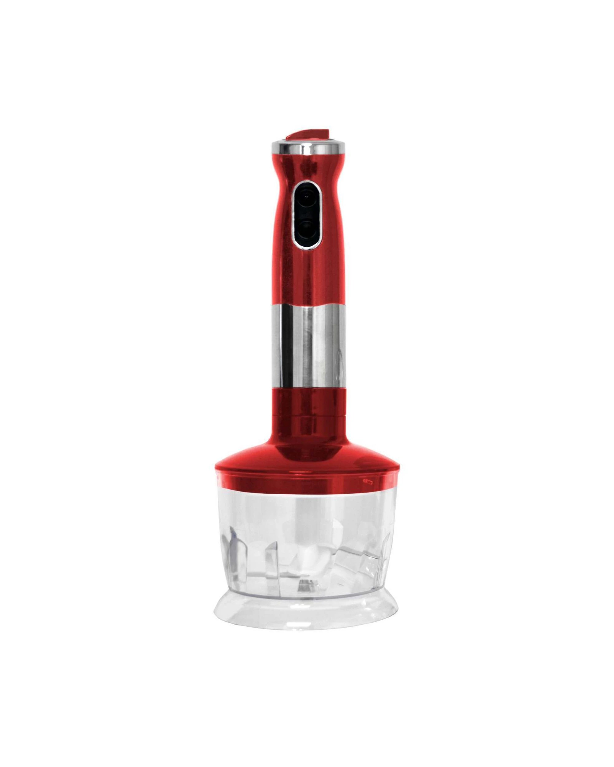 3 Healthy Choice 700w Electric Hand Stick Blender Food Chopper Mixer Beater - Red, 3 of 4