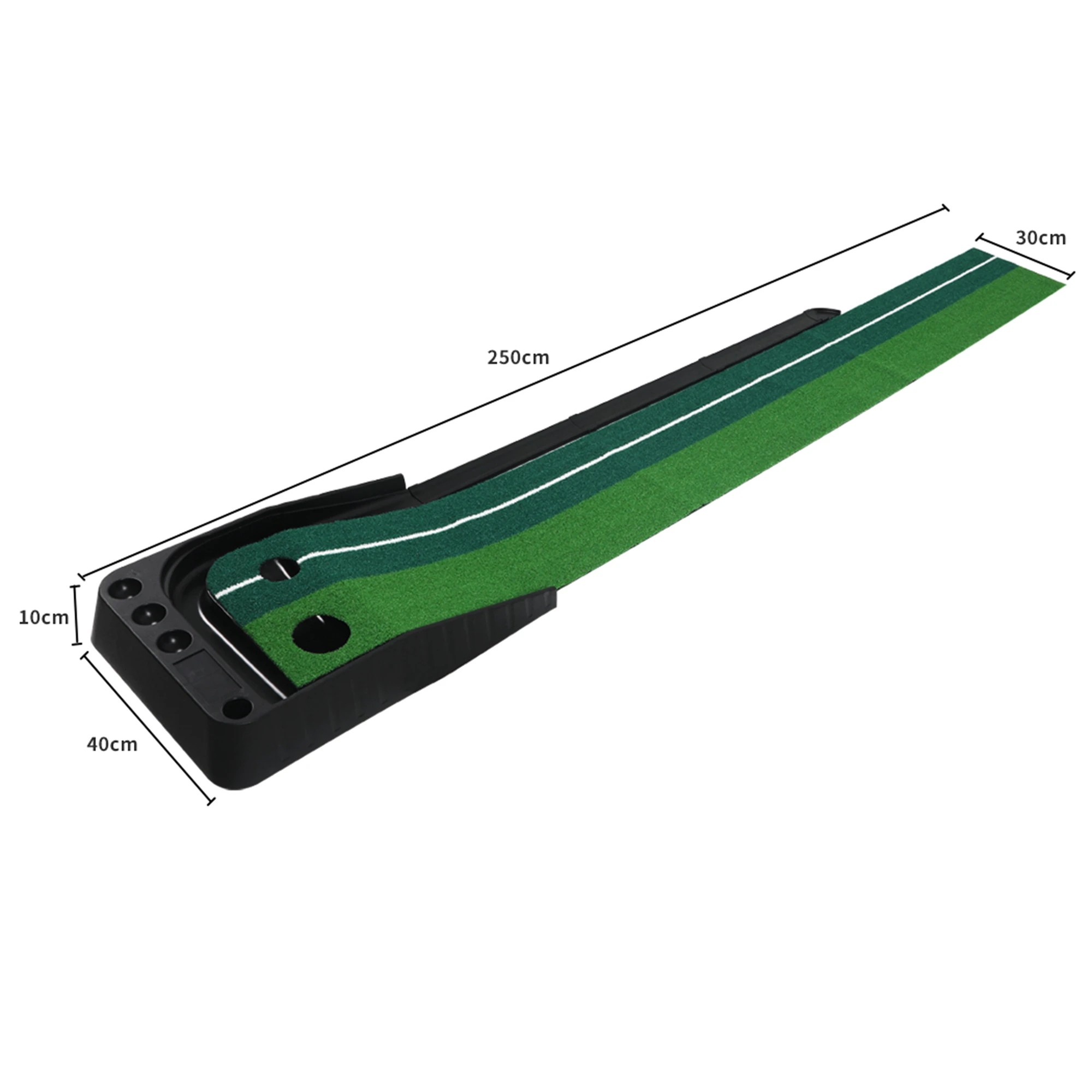 3 Centra Golf Putting Mat 250cmx40cm Portable Auto Return Practice Indoor Outdoor, 3 of 6