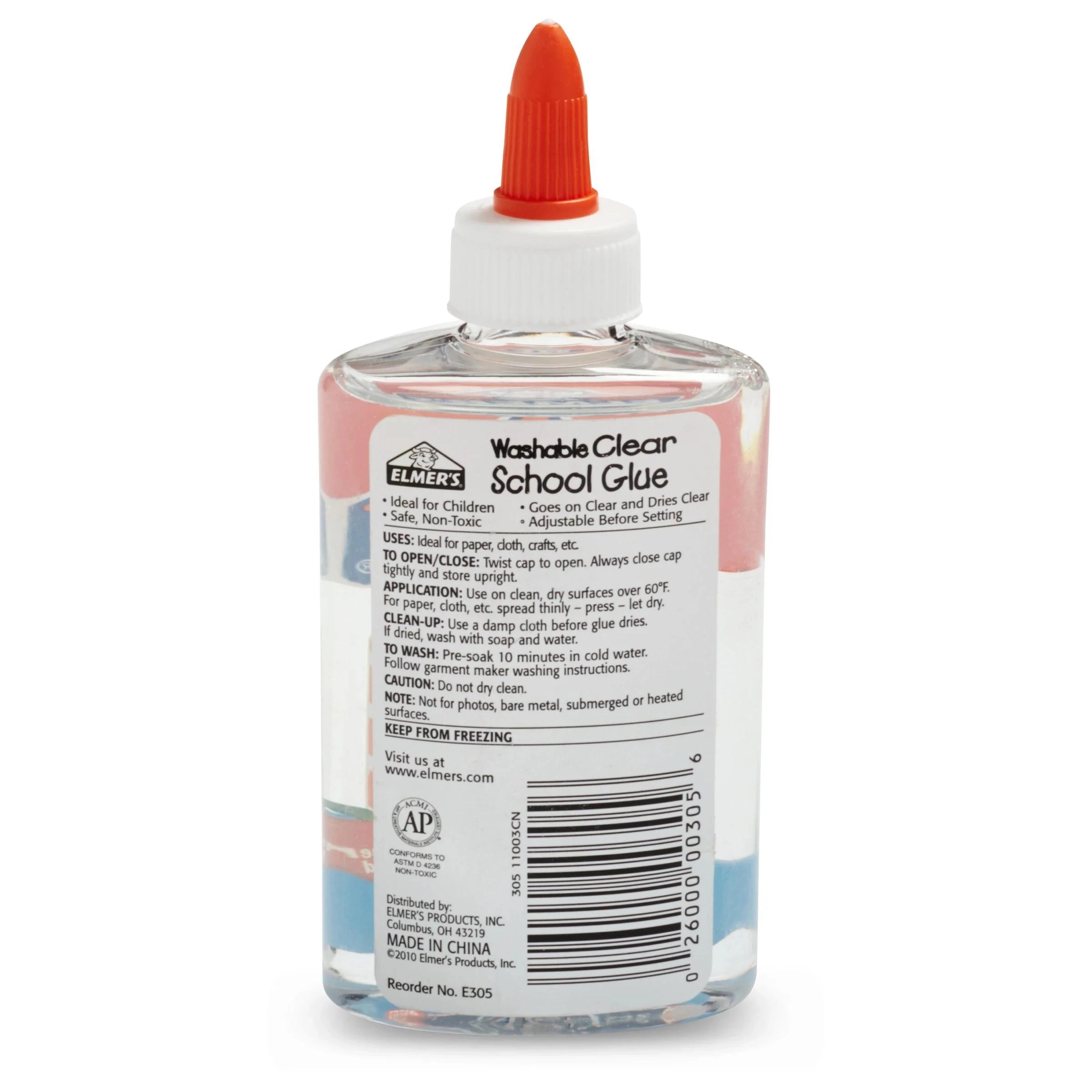 2 Elmer's Clear Liquid School Glue 147ml - White, 2 of 9