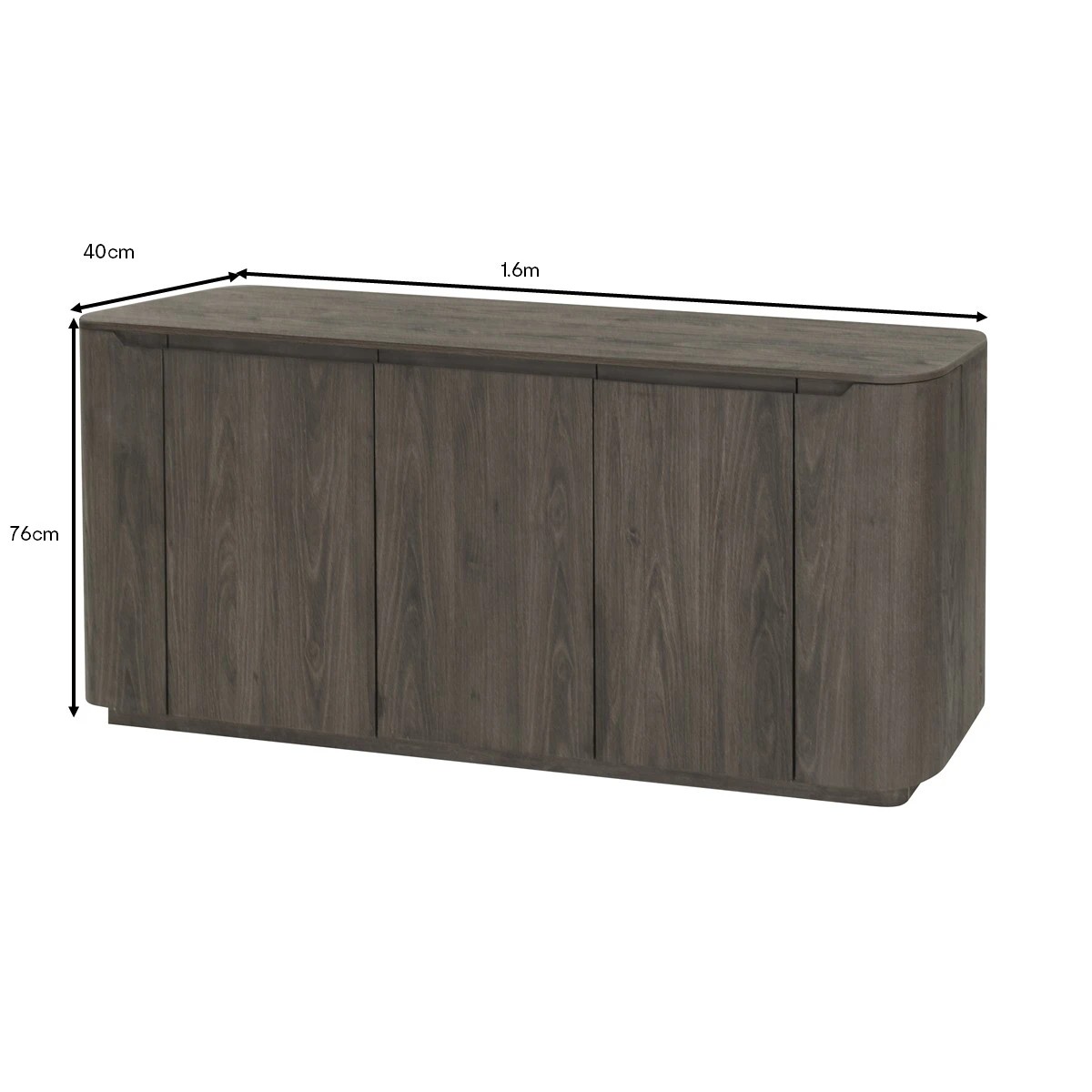8 Miles 5 Door Sideboard - Walnut, 8 of 8