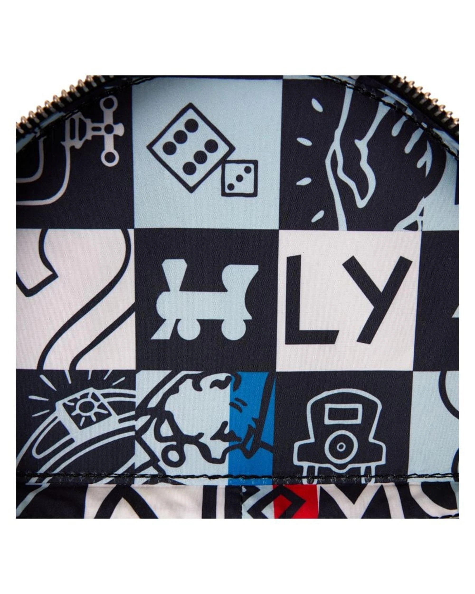 8 Monopoly 90th Anniversary Top Hat Glitter Figural Crossbody Bag - Black, 8 of 8