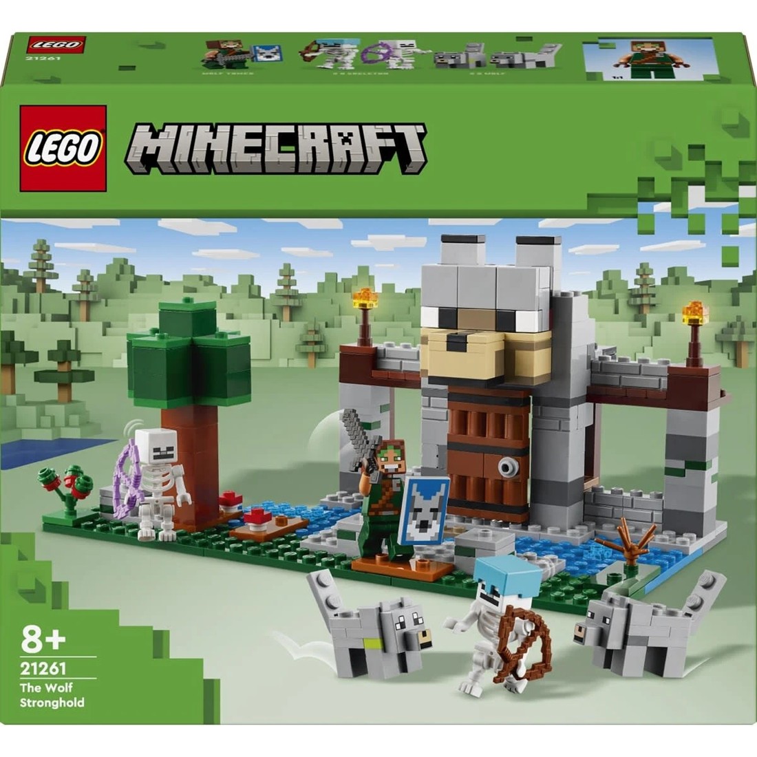 1 LEGO Minecraft The Wolf Stronghold Fortress Playset 21261, 1 of 11