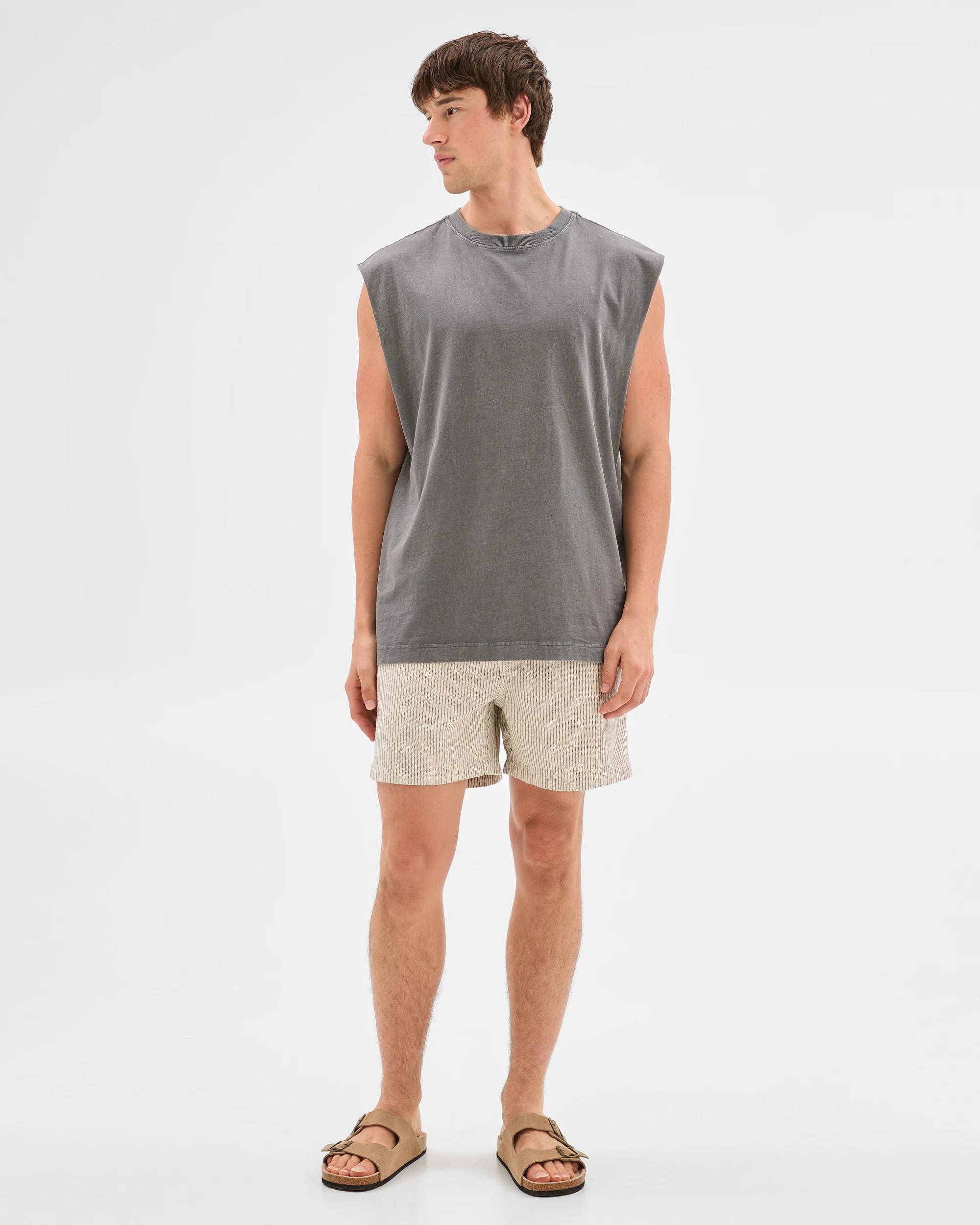 3 Denim Stripe Volley Shorts - Commons BLACK, 3 of 6