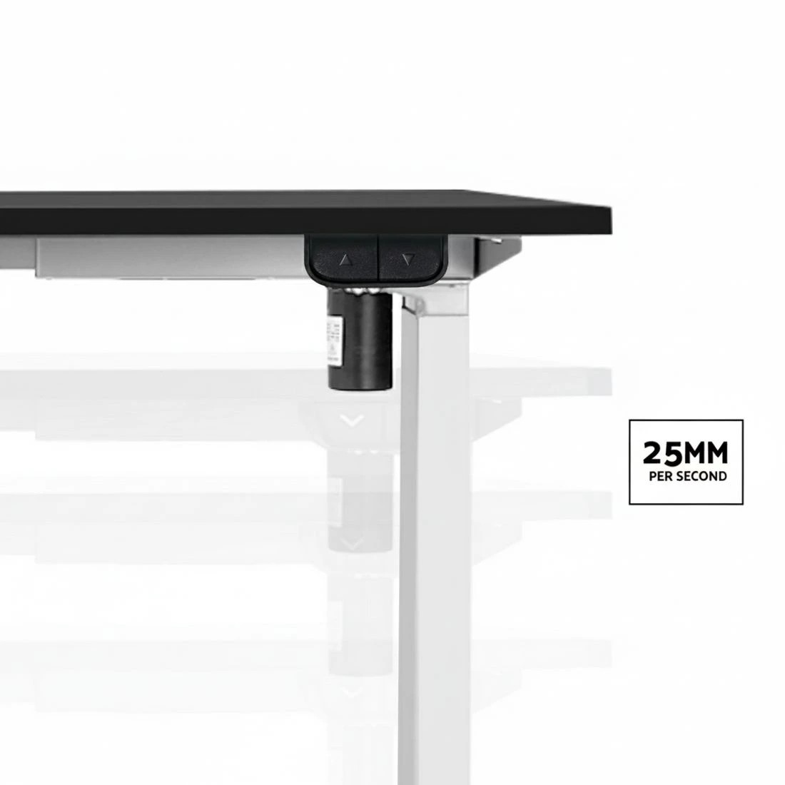 3 Artiss Standing Desk Frame Only Motorised - White, 3 of 5