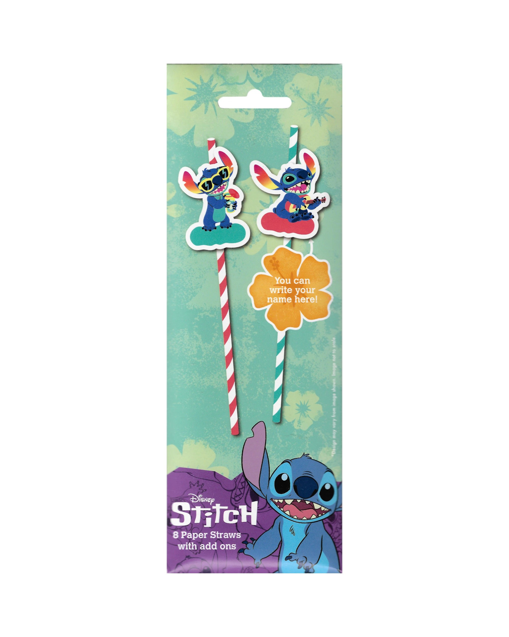 3 Amscan Inc. Lilo & Stitch Paper Straws Pack of 8, 3 of 4