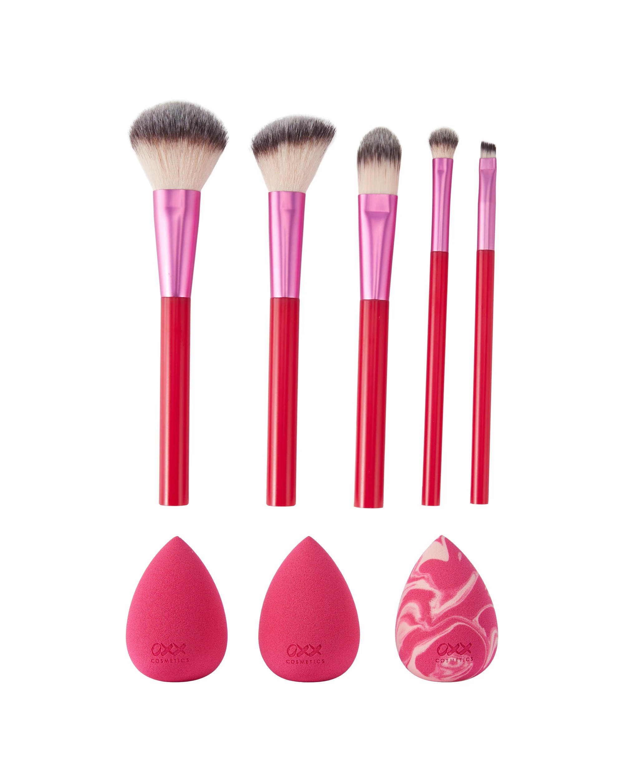 2 OXX Cosmetics 8 Piece Face and Eye Brush and Blender Set, 2 of 5