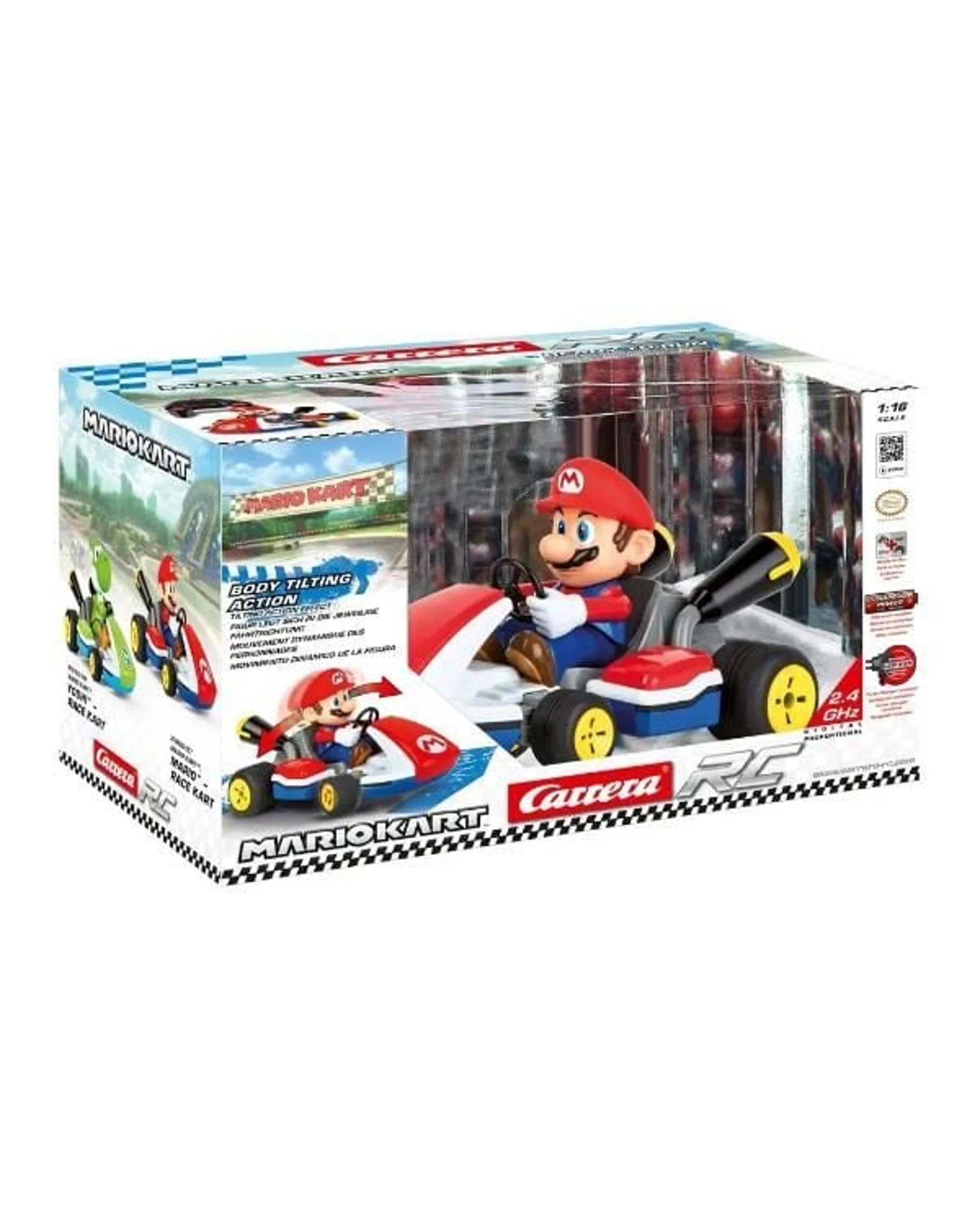 5 Carrera RC Mario Kart Mario Race Kart with Sound 1:16 Scale 2.4GHz Car, 5 of 5