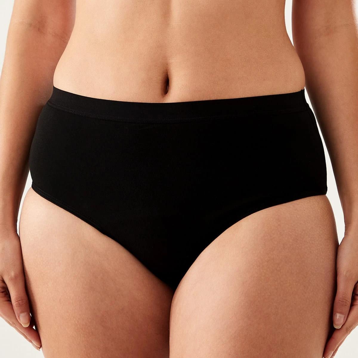 3 2 Pack Boyleg Period Briefs - Heavy and Moderate Flow Black, 3 of 7