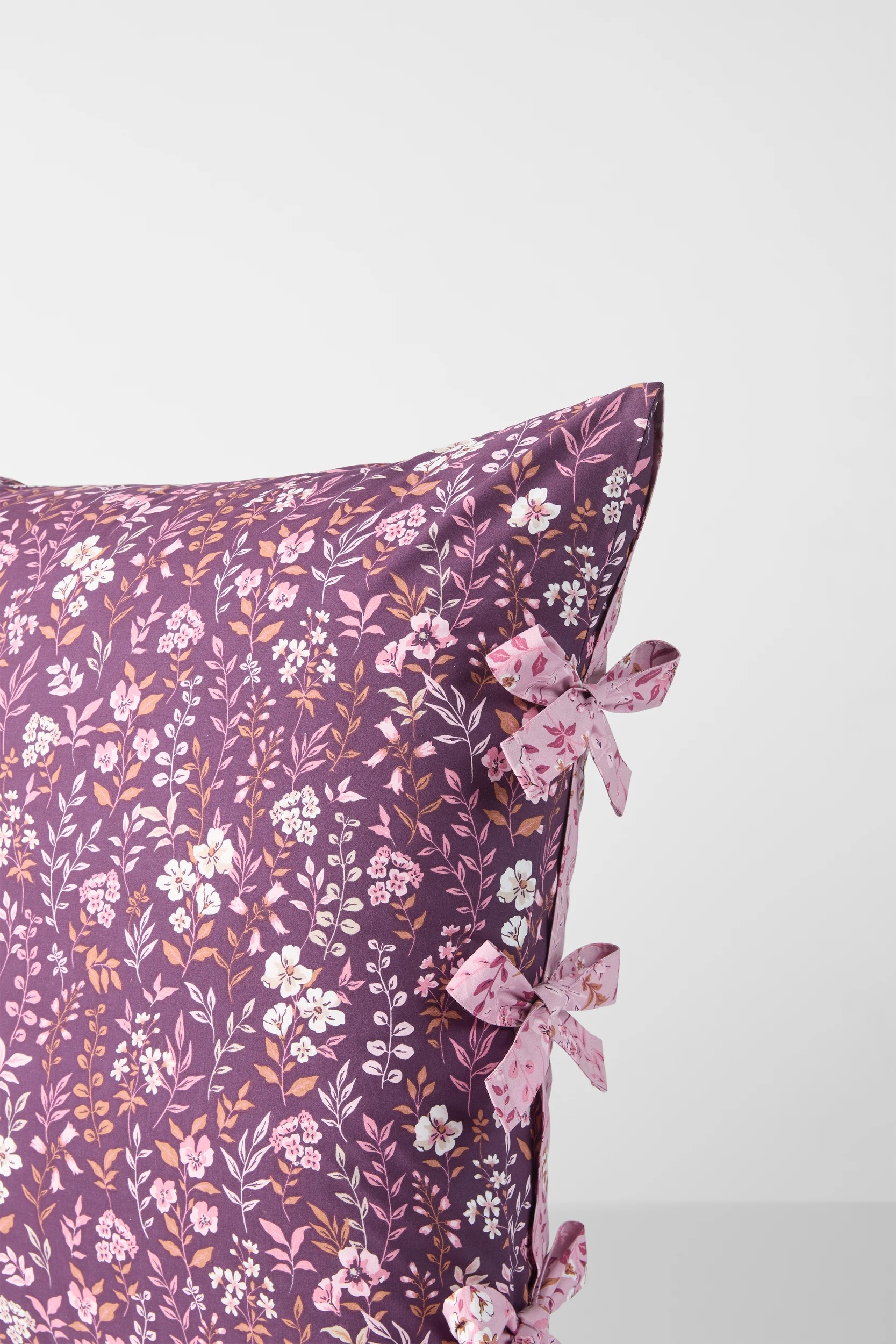 4 Target Raina Floral Australian Cotton Pillowcase - Blackberry - One Size - Purple, 4 of 5