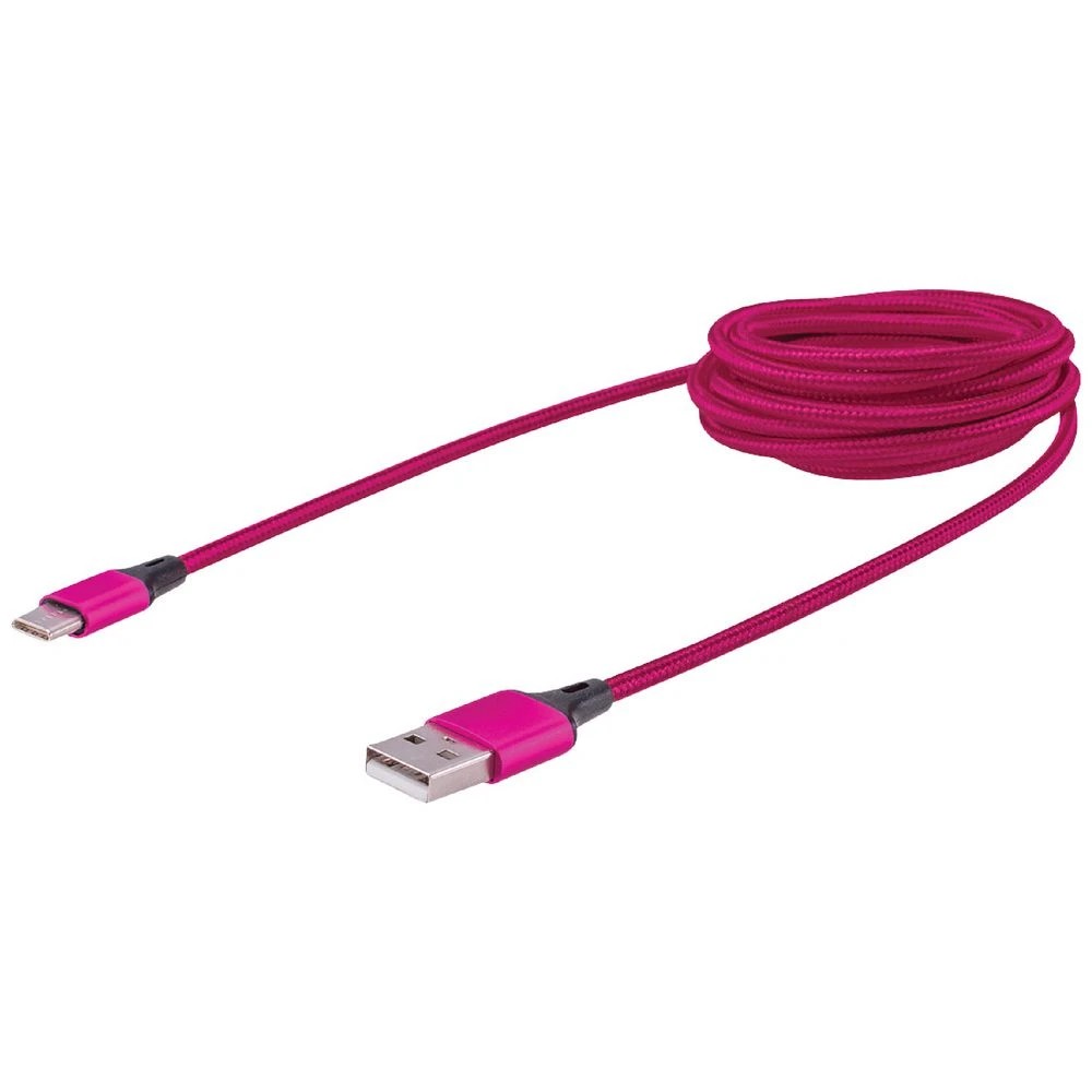 3 Otto 2m USB-C to USB-A Cable Euphoric Pink, 3 of 4