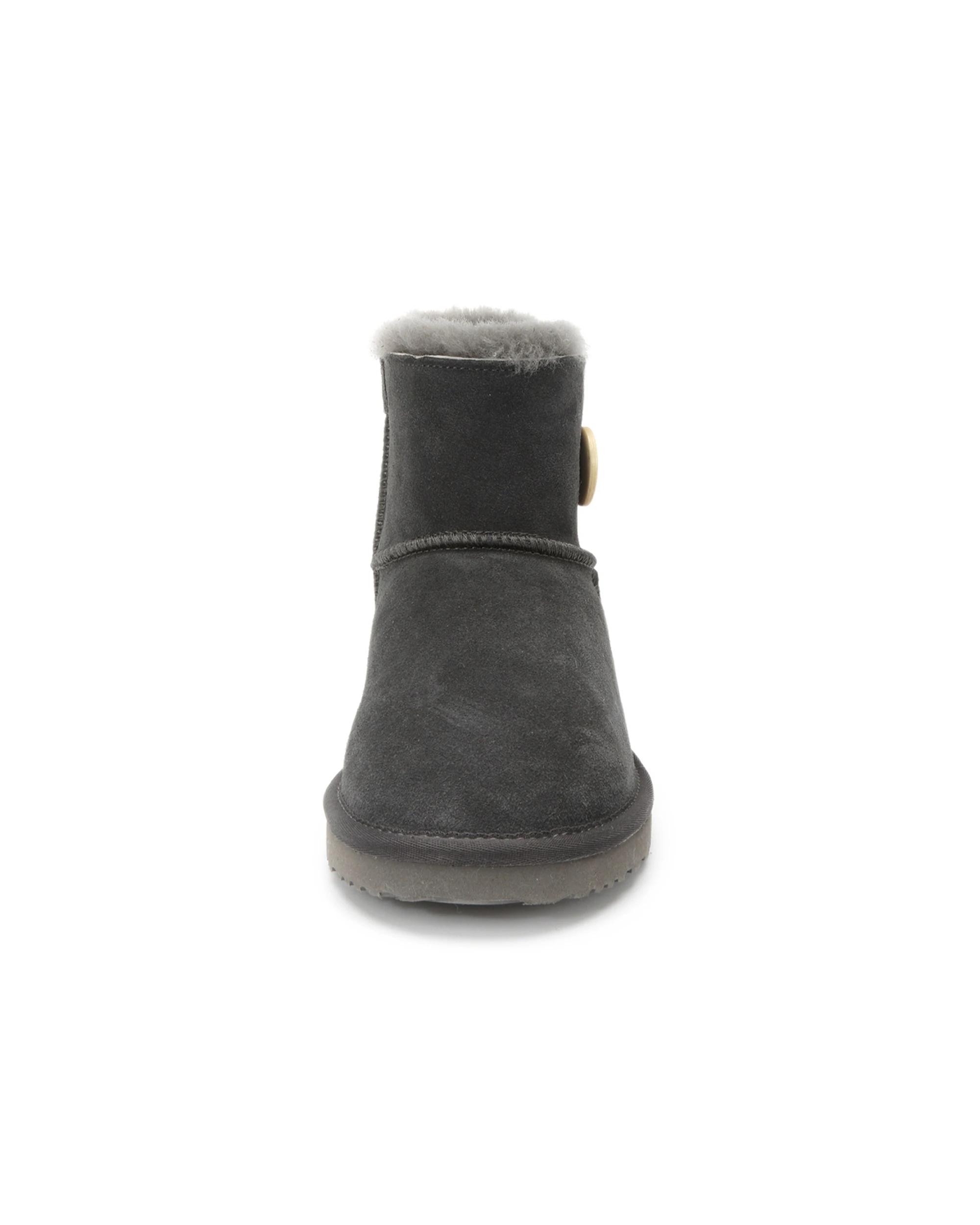 5 AUS WOOLI Short Sheepskin Button UGG Boots GREY, 5 of 6