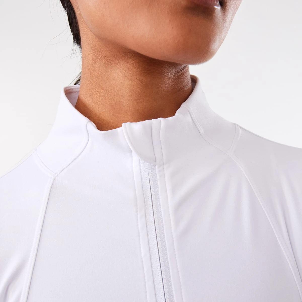 9 Active Womens Long Sleeve Ultrasoft Jacket WHITE, 9 of 10