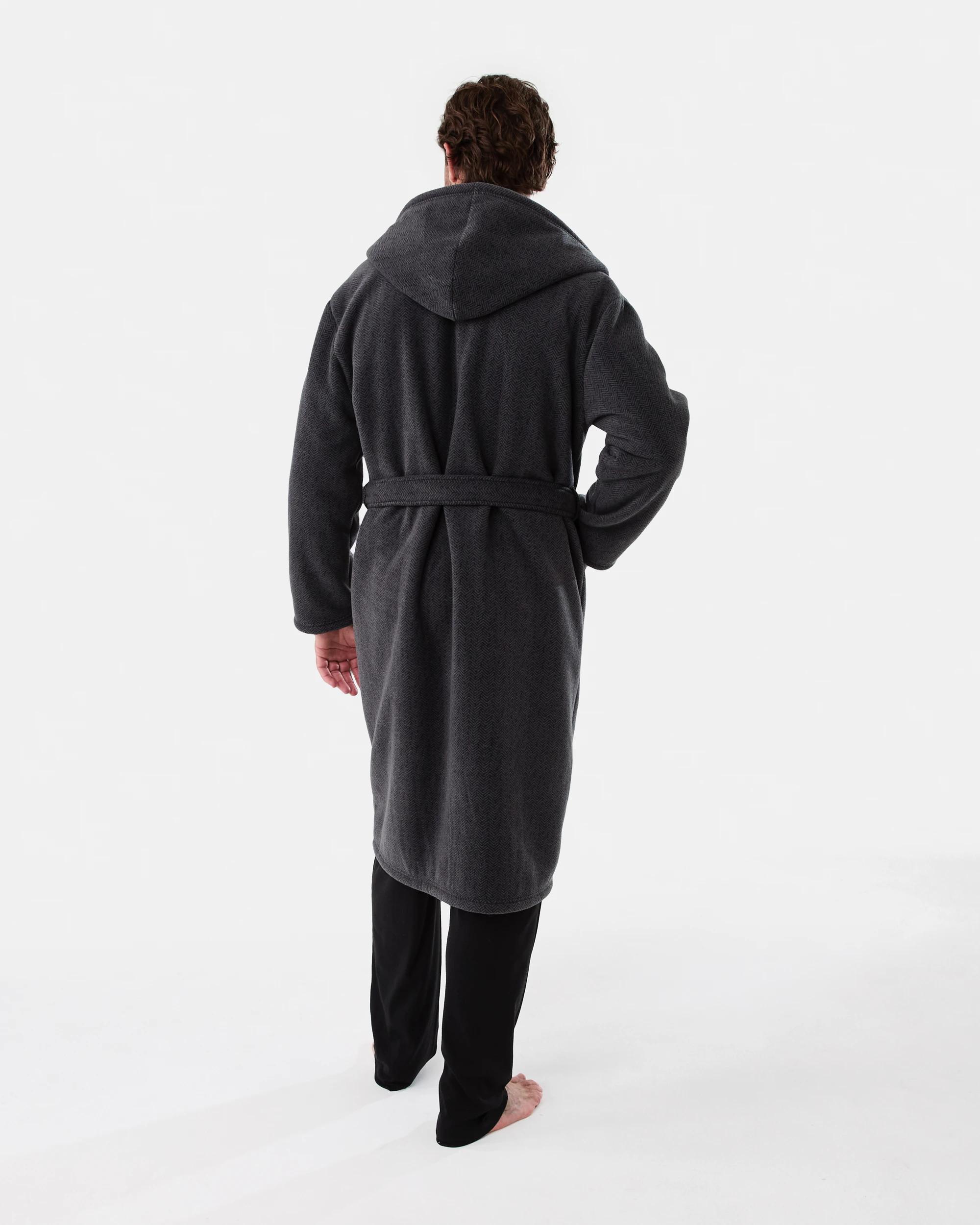 3 Sherpa Lined Gown Hrb Stp, 3 of 8