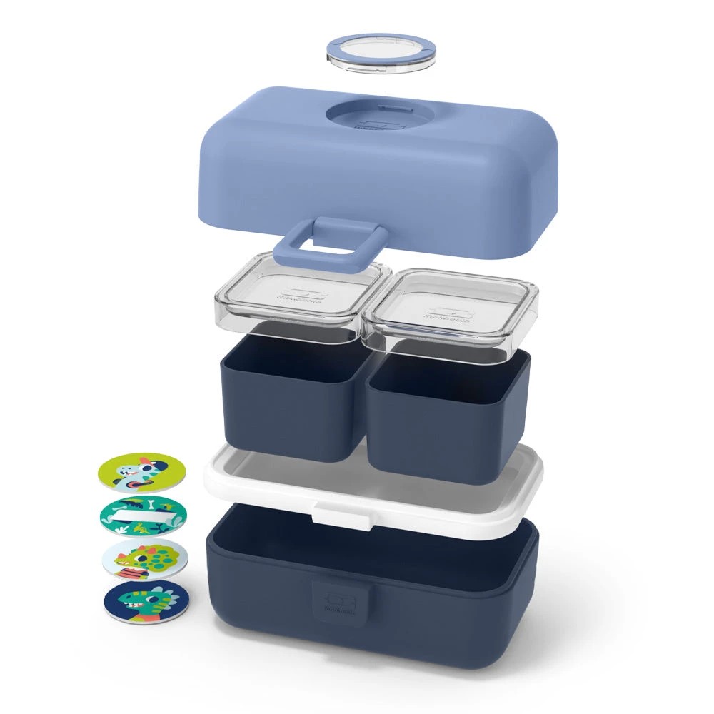 3 Monbento Mb Tresor Kids Bento Box - Blue, 3 of 5