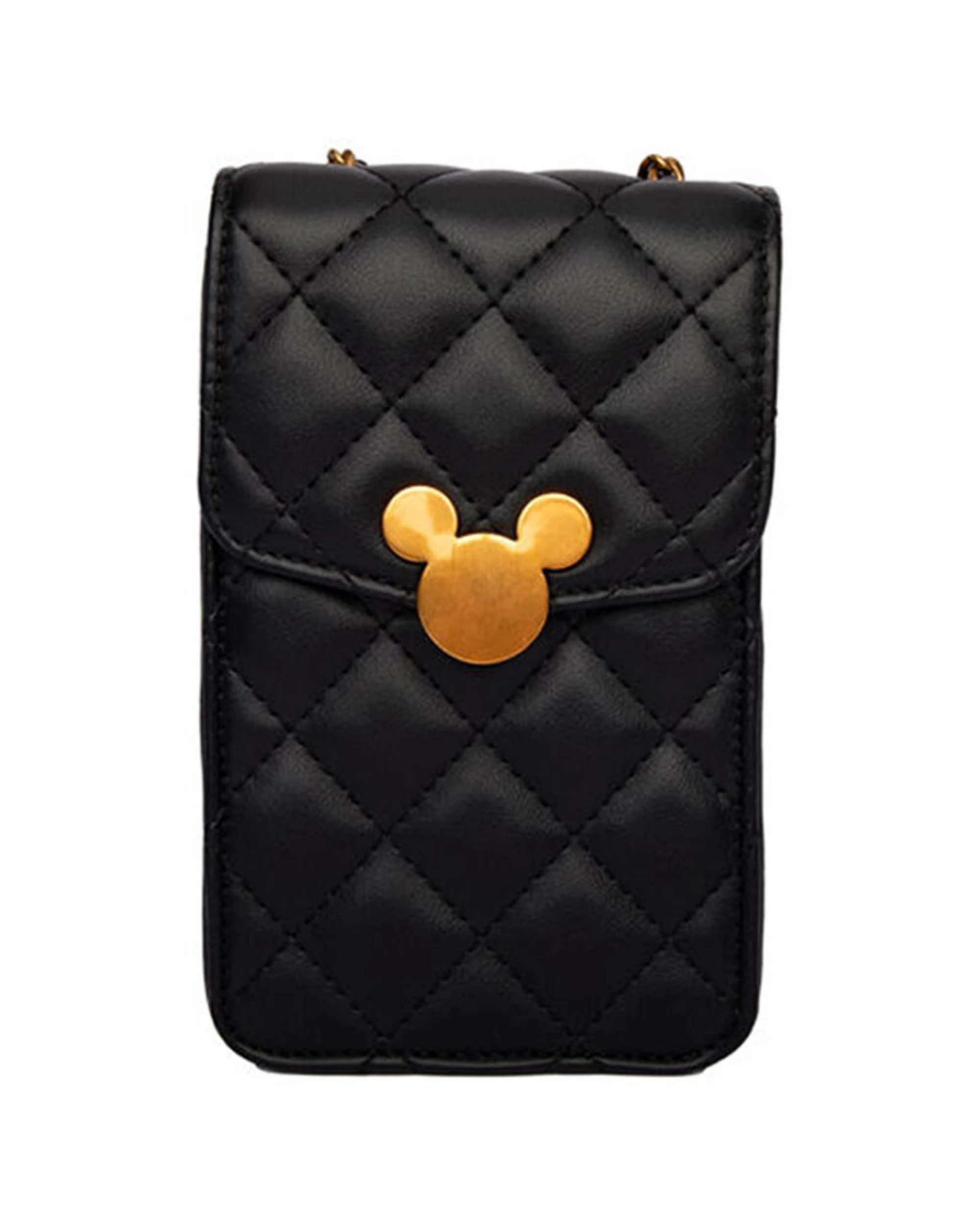 1 Disney Mickey Quilted Utility Handbag Phone Bag - Black, 1 of 6