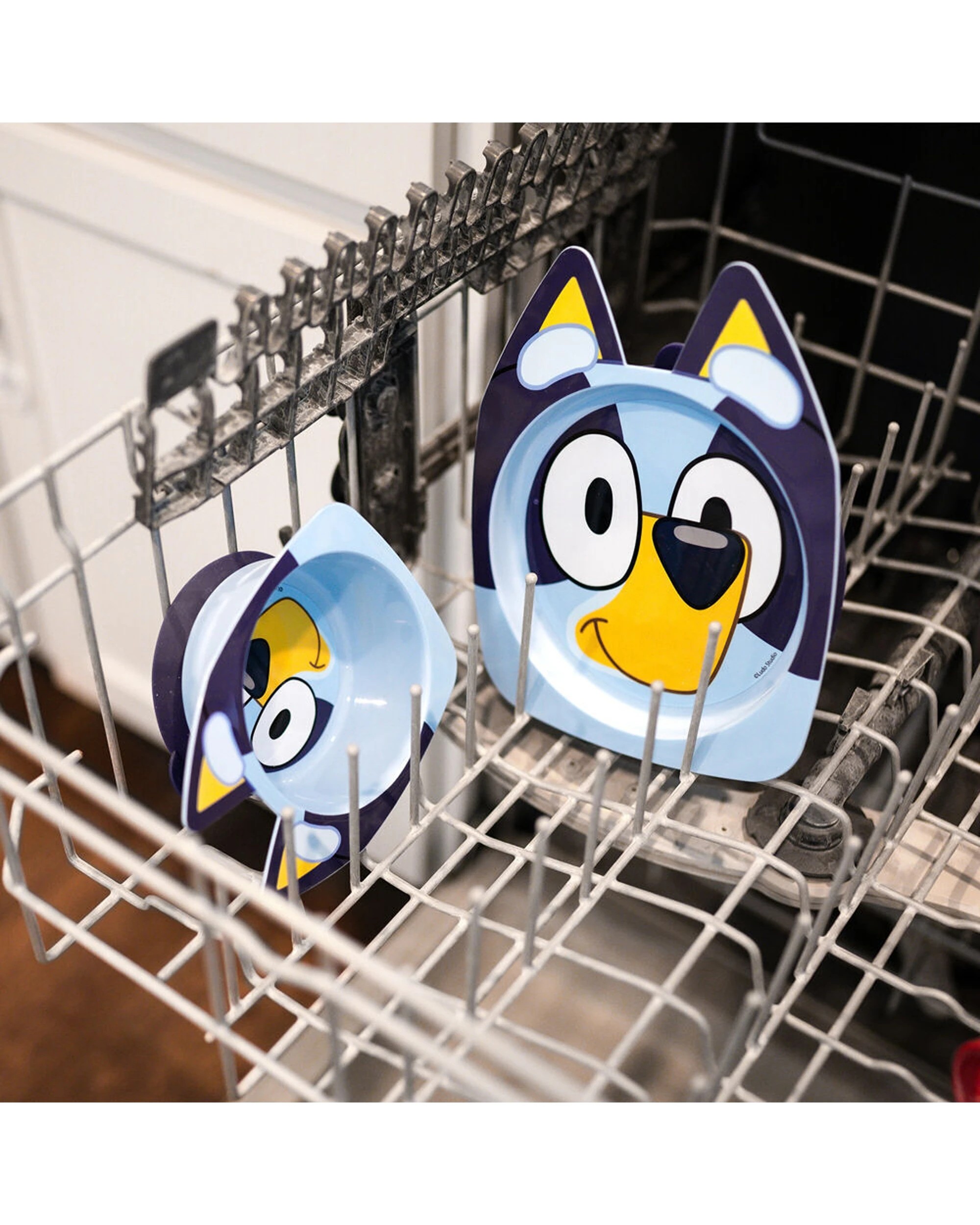 7 The First Years Bluey Character Children's Plate with Suction Base BPA Free 4PK - Blue, 7 of 7