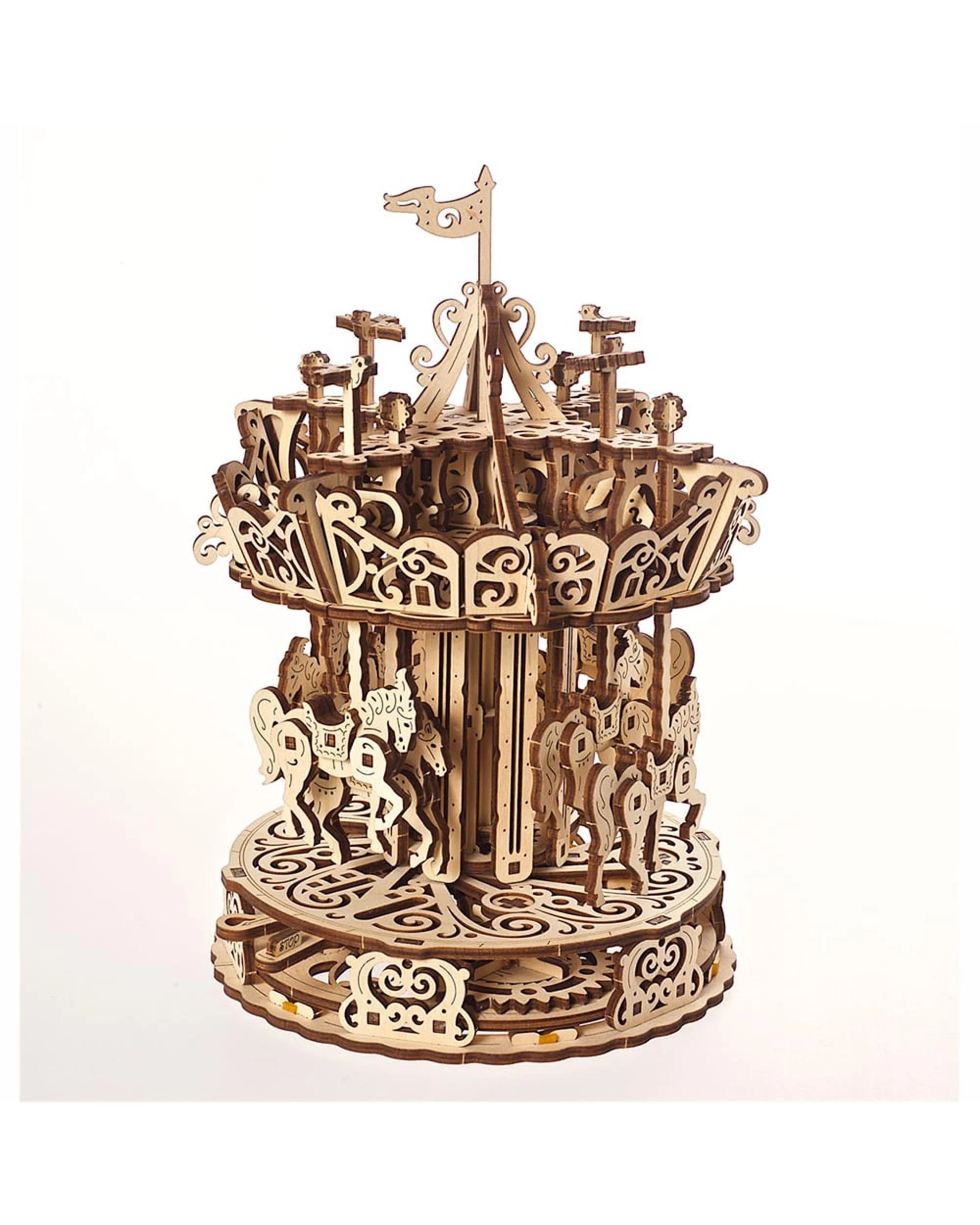 2 UGears Carousel Model Kit, 2 of 3