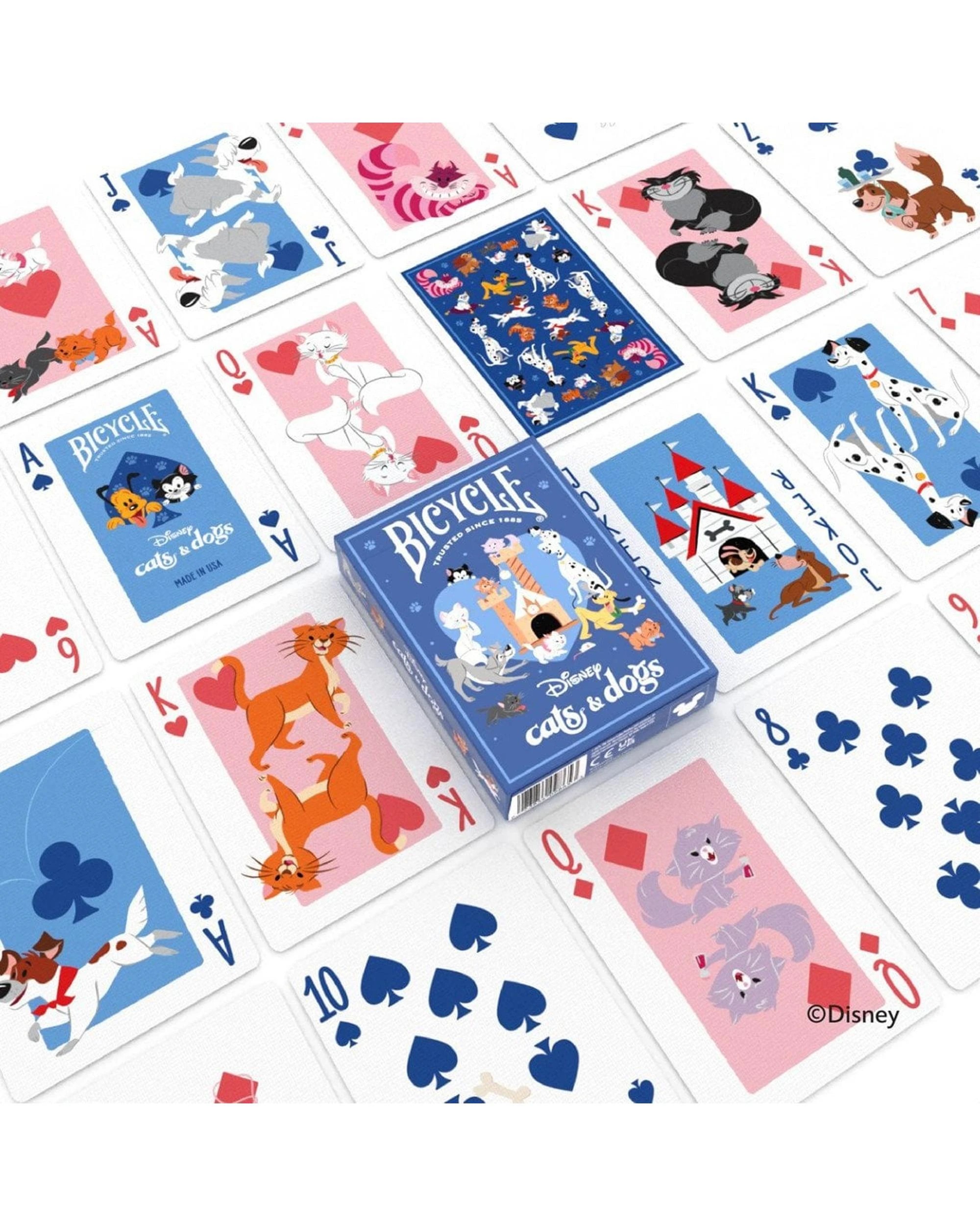 3 Bicycle Disney Cats and Dogs Playing Cards, 3 of 3