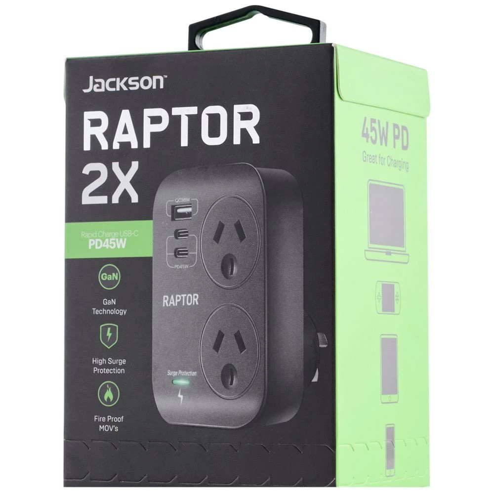 5 Jackson Raptor Surge Protected 2 Port with USB C/A, 5 of 5
