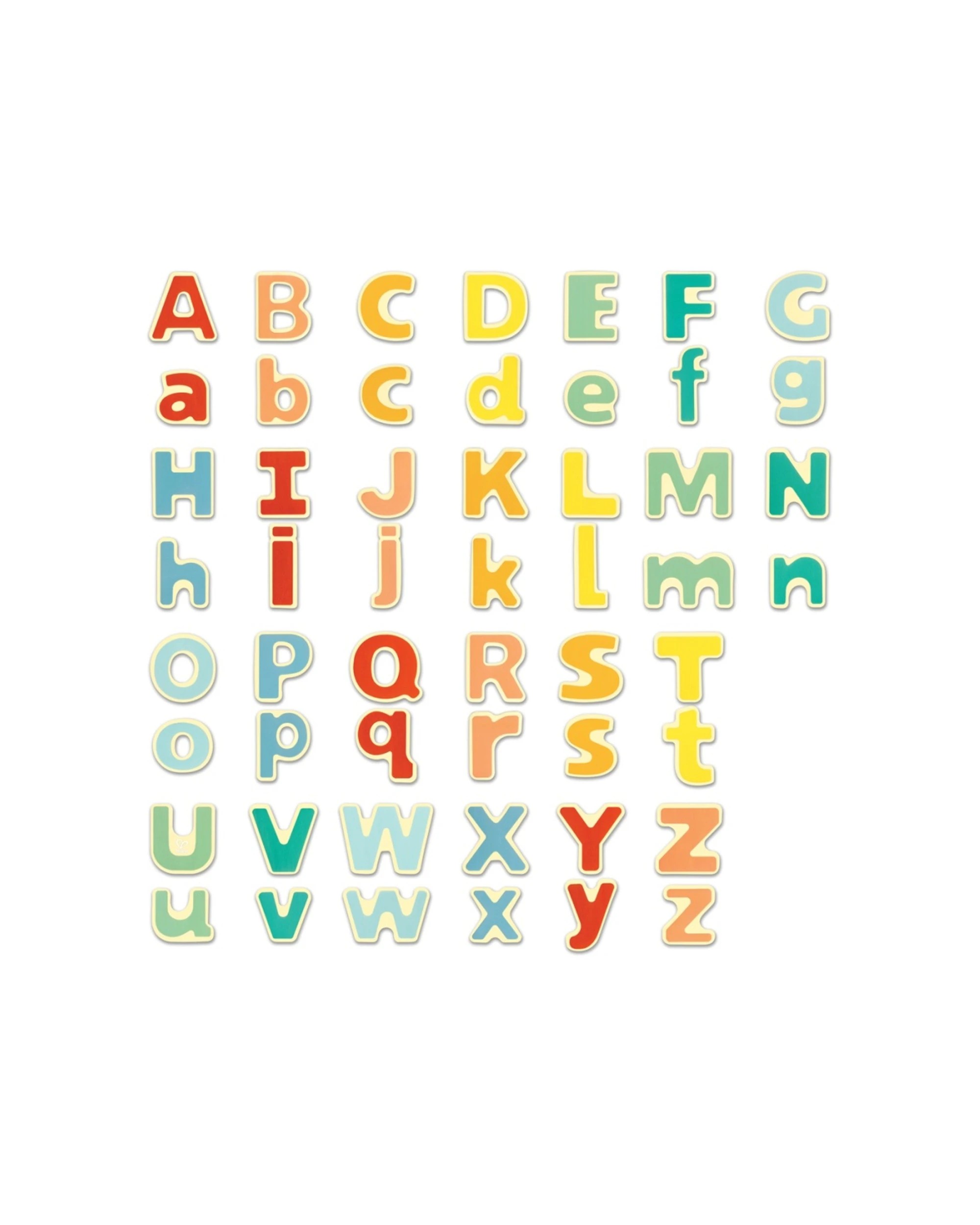 2 Hape Magnetic Alphabet 52pc Uppercase Lowercase Letters Educational Kids Magnetic Plastic Toy - Multi, 2 of 4