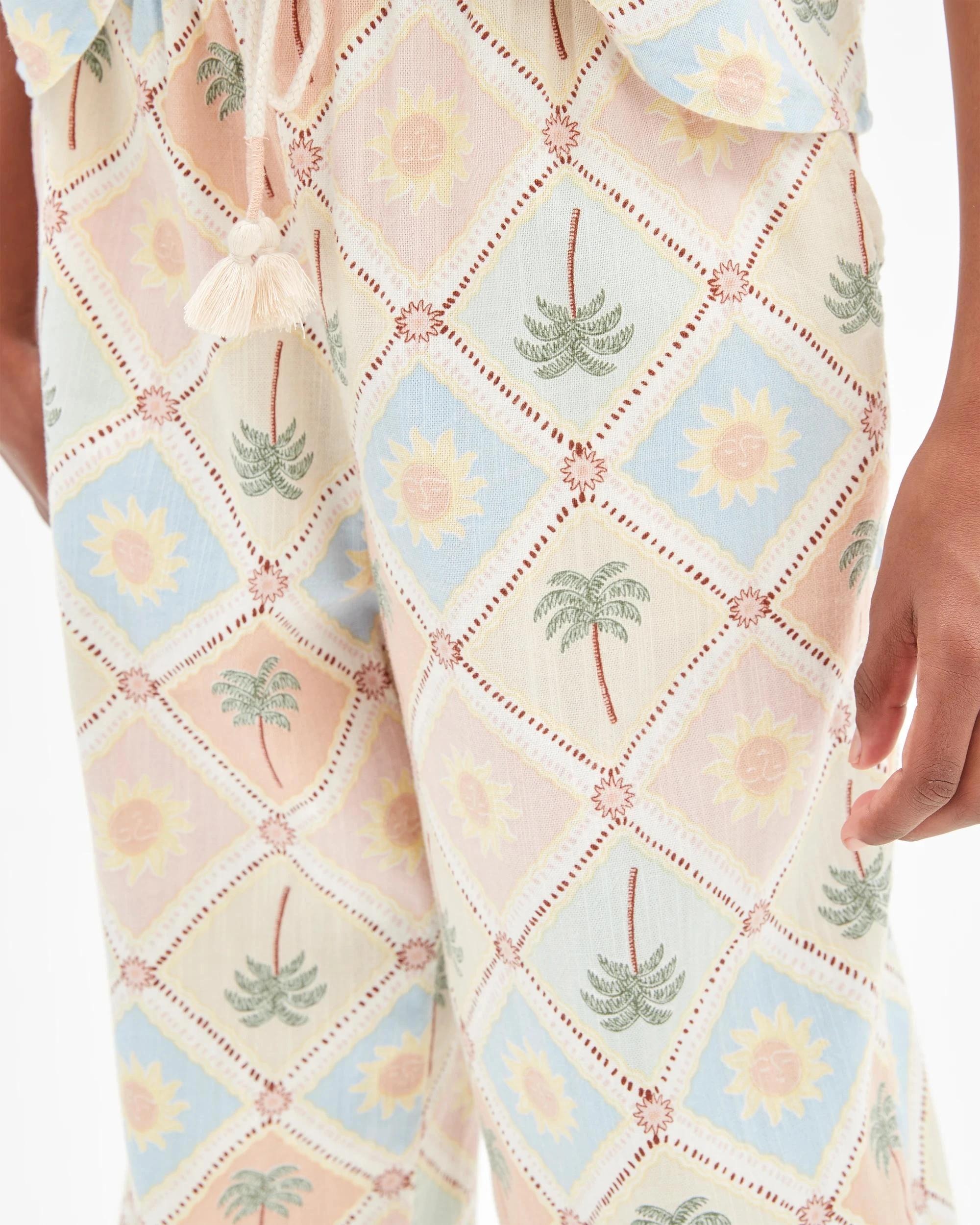 4 Target Wide Leg Pant TILE PRINT, 4 of 6