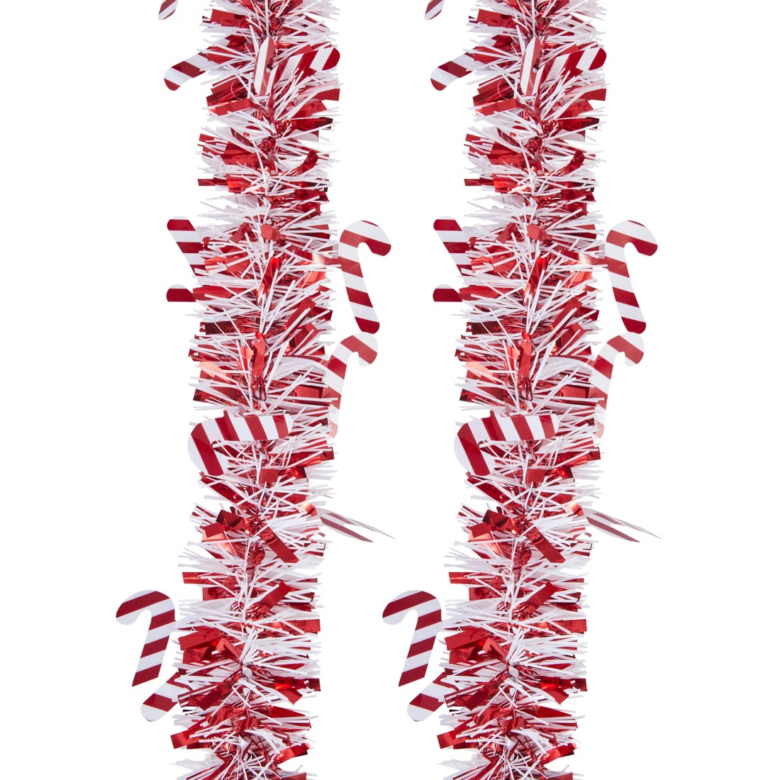 4 6m Candy Cane Christmas Tinsel, 4 of 5