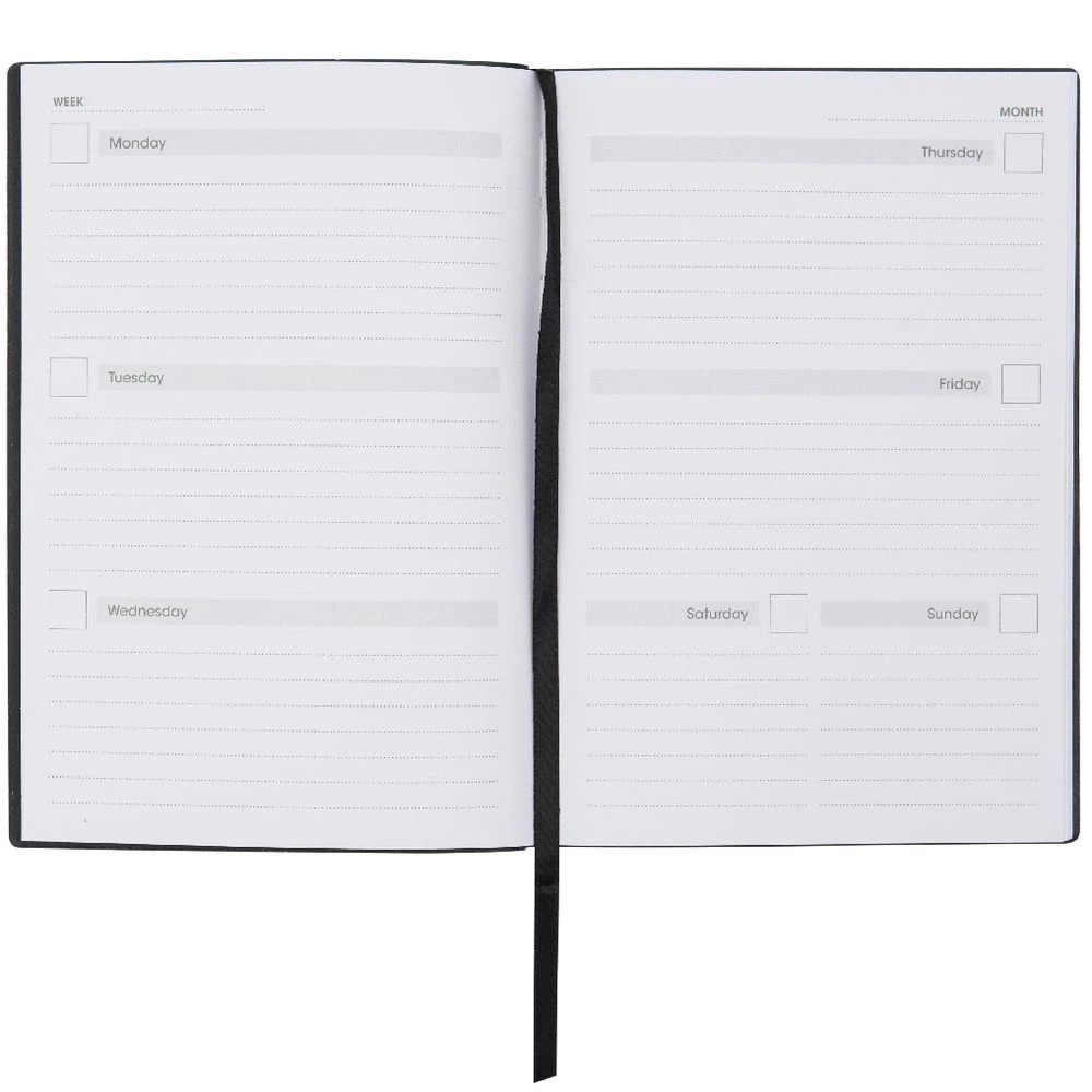 3 Otto A5 Undated Week to View Urban Diary Charcoal, 3 of 3