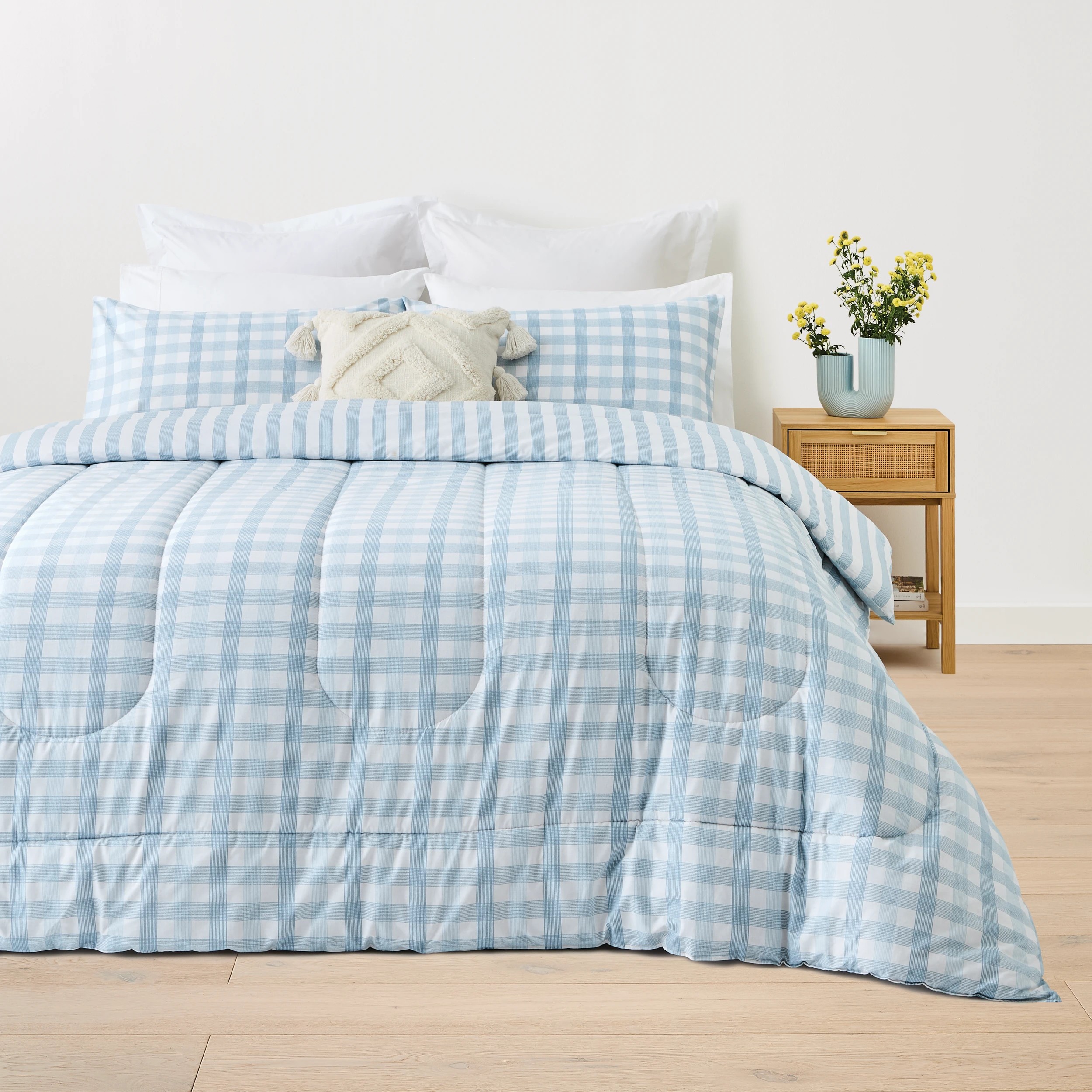 1 Bailey Cotton Rich Reversible Comforter Set - King Bed, 1 of 7