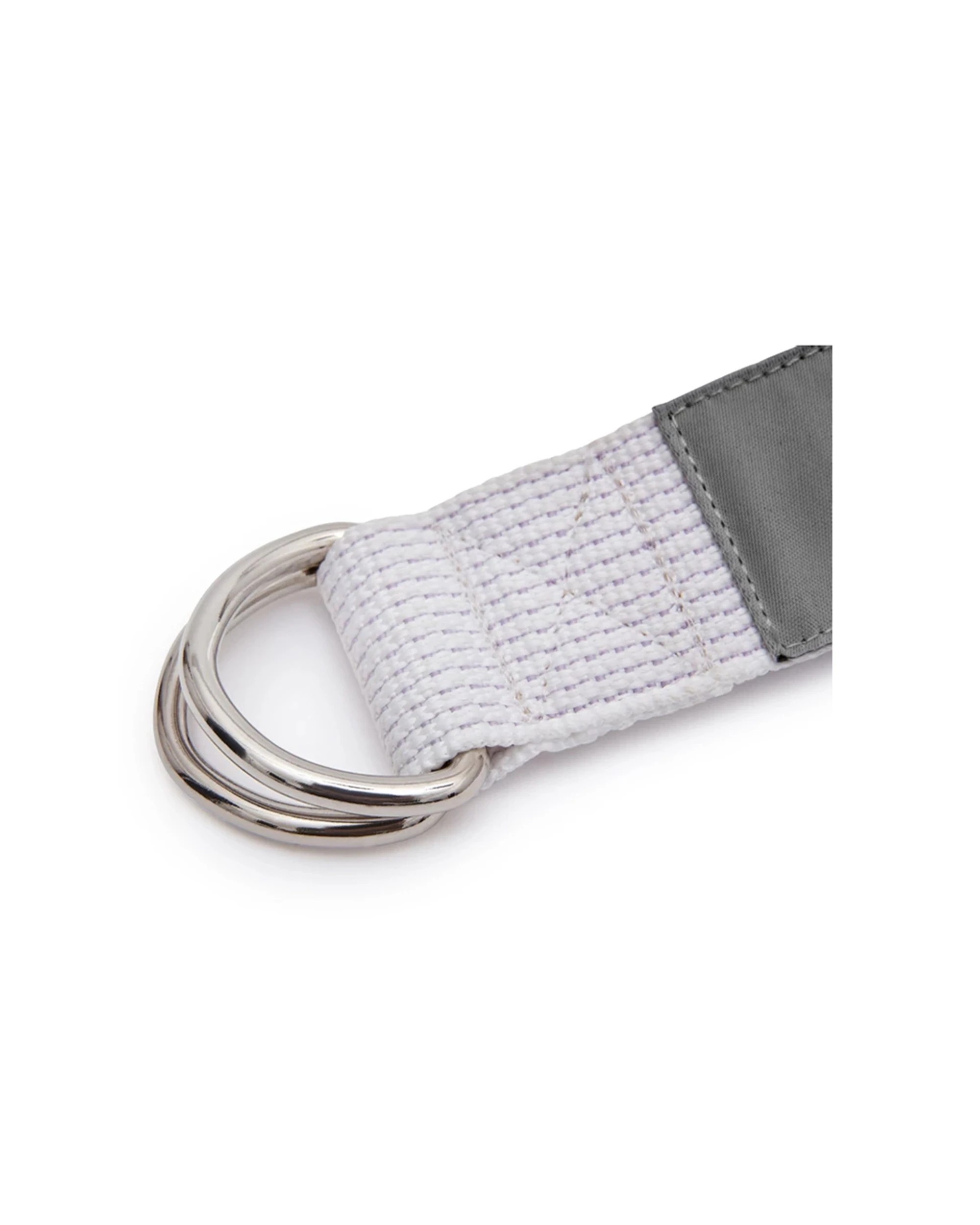 5 Adidas Yoga Strap 2.5m Adjustable Metal D Buckle Durable Woven Anti-Slip - White, 5 of 9