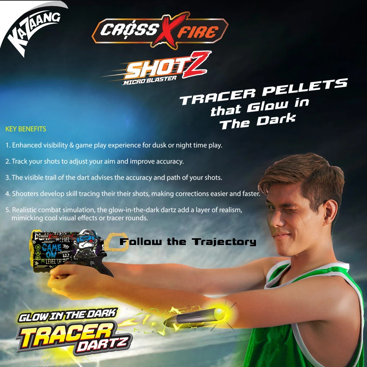 2 Kazaang ShotZ Tracer DartZ 100 Piece Re-fill Pack, 2 of 6
