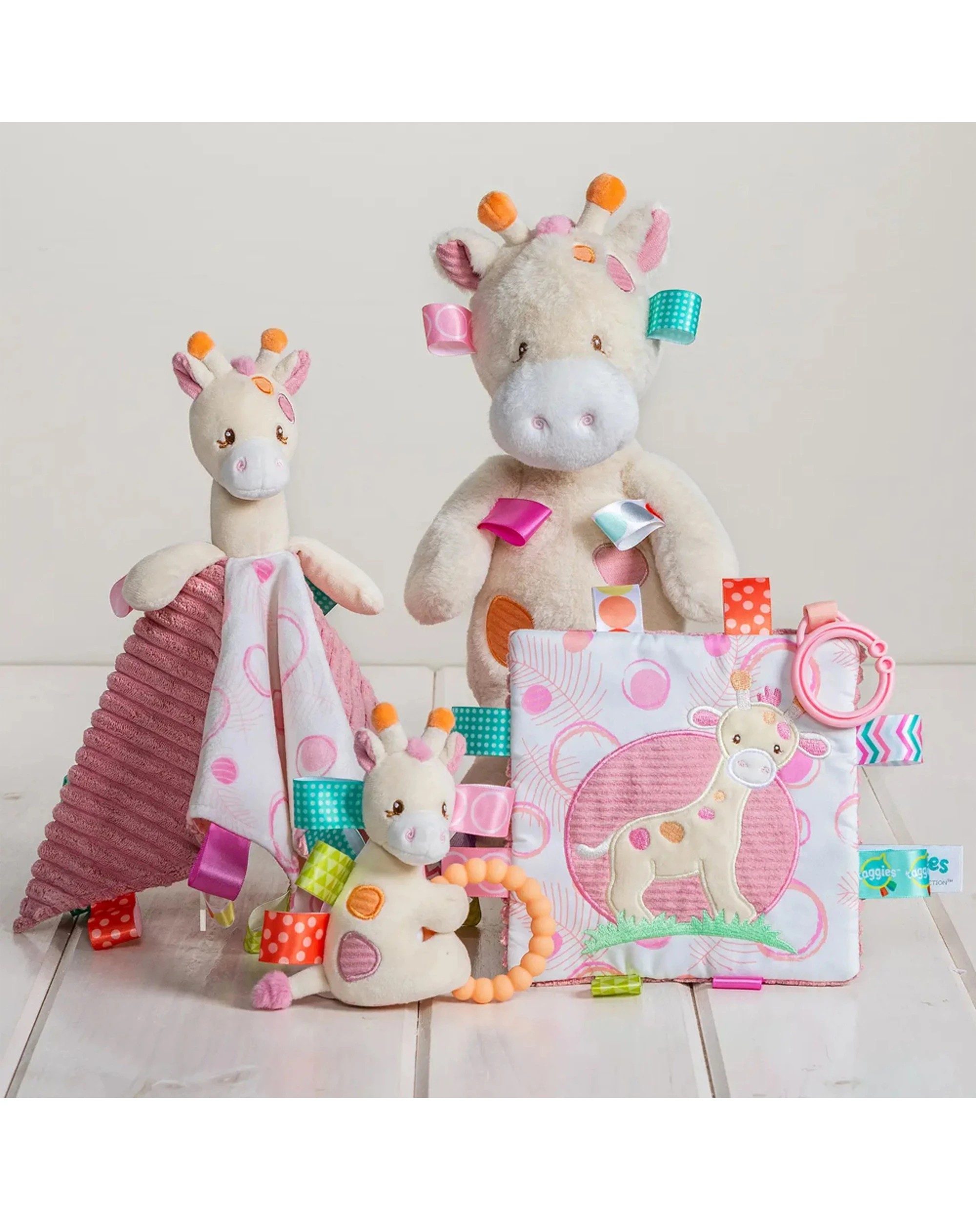 4 Mary Meyer Taggies Tilly Giraffe Soft Plush Kids Toy 30cm - Green, 4 of 5