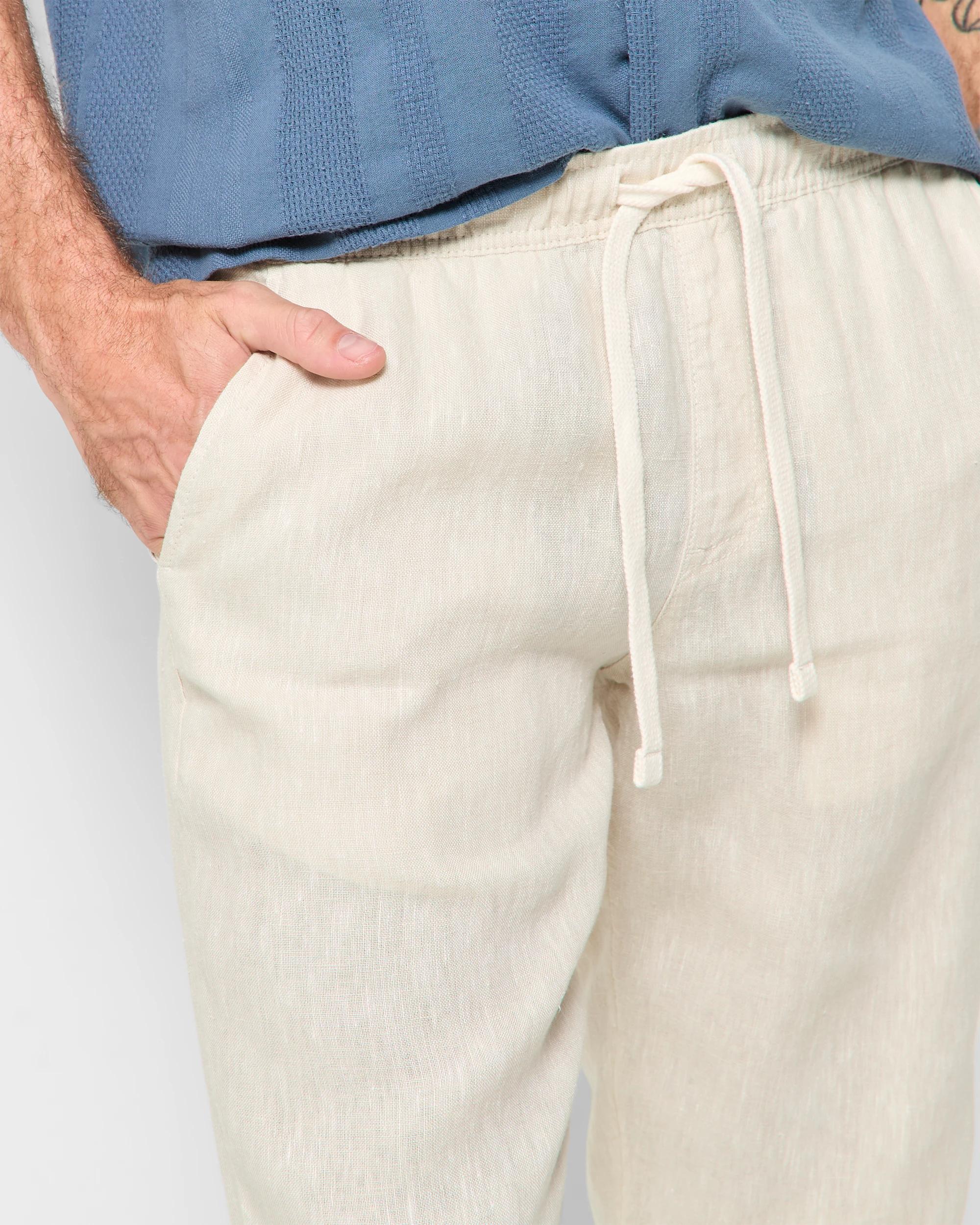 5 Target European Linen Pants LIGHT STONE, 5 of 5