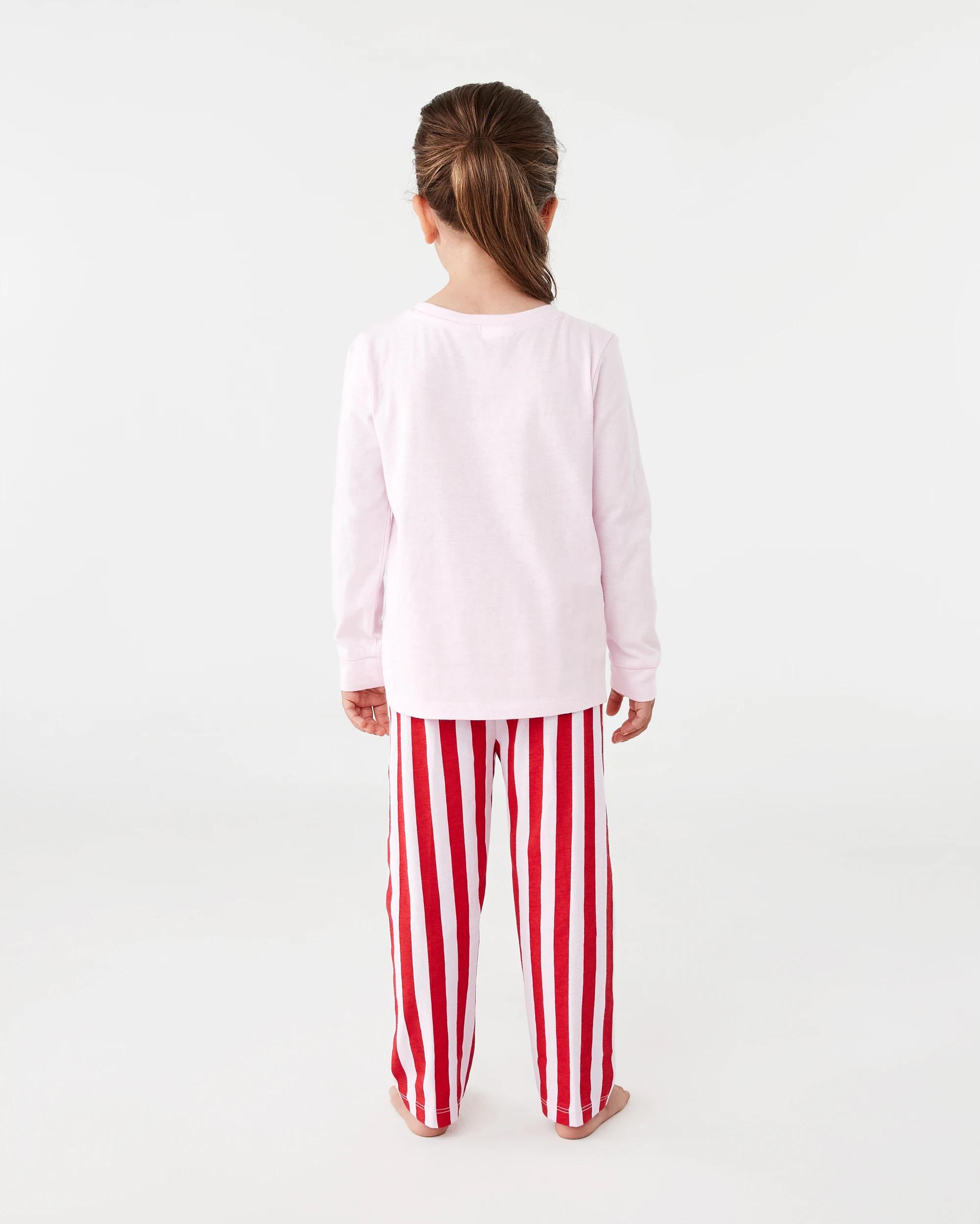 2 Wiggles License Rib Pyjama Set Pink Strip, 2 of 9