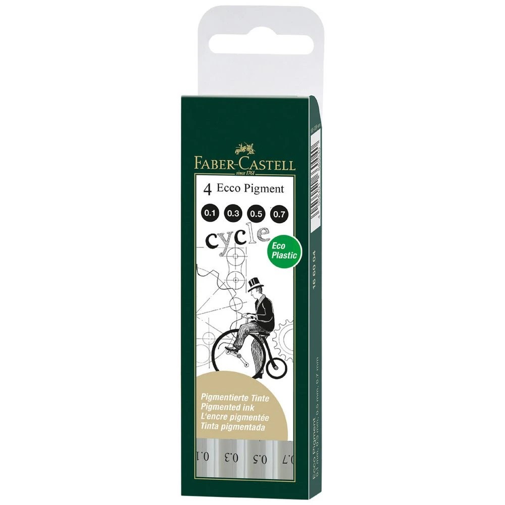 1 Faber-Castell Ecco Pigment Fineliner Odds 4 Pack, 1 of 6