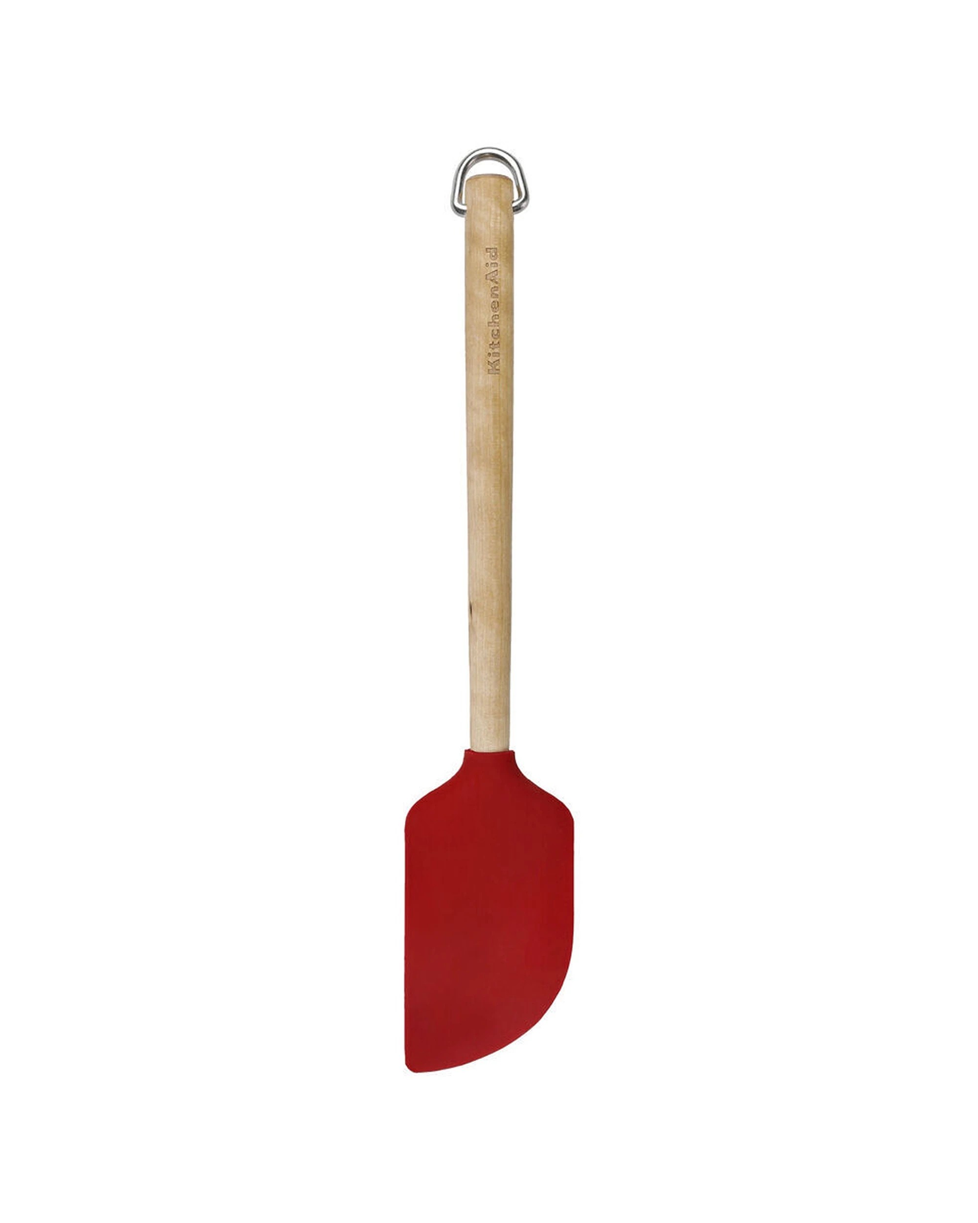 2 KitchenAid Birchwood Handle Scraper Spatula 4PK Silicone Head Kitchen Utensil - Red, 2 of 6