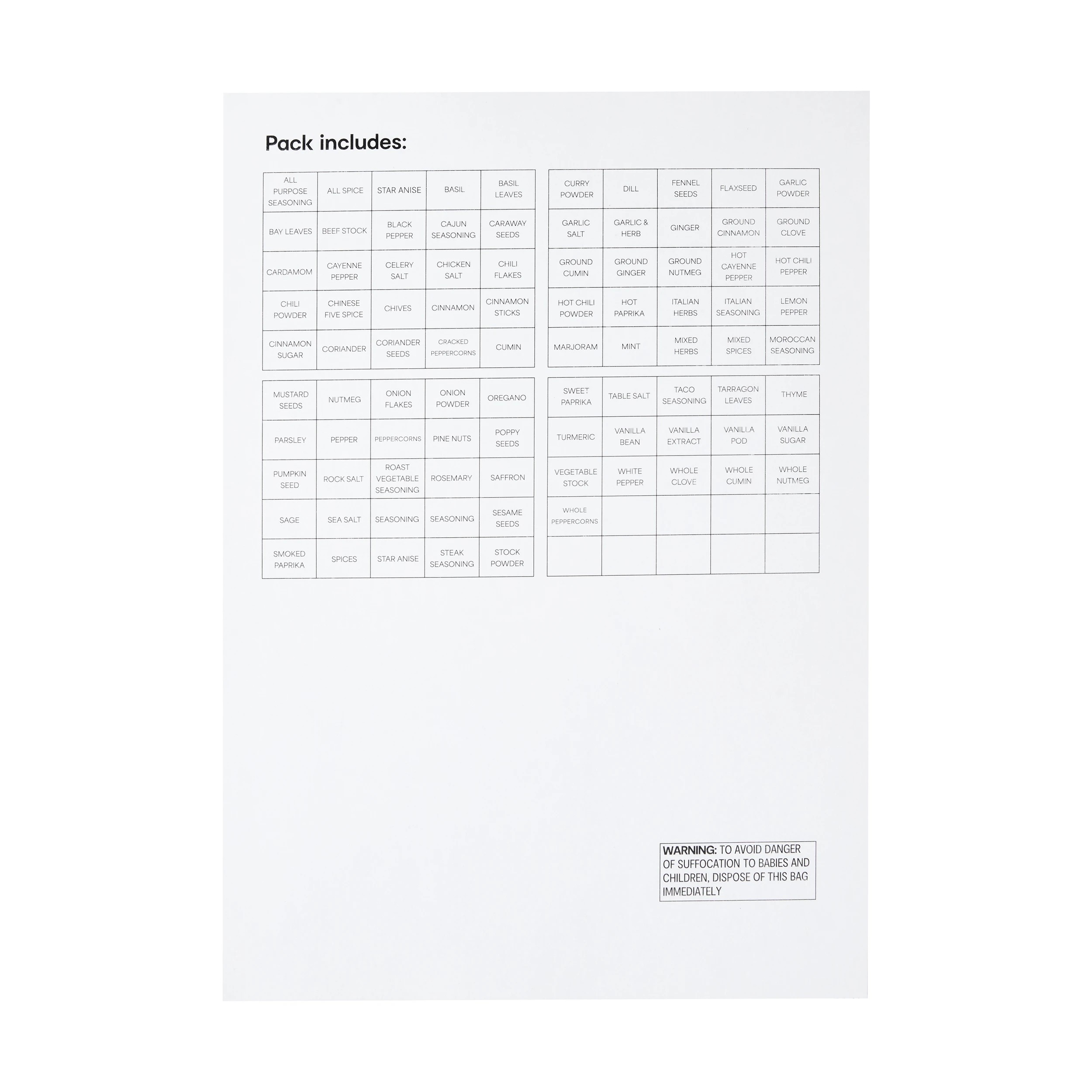 3 Small Spice Labels, 3 of 4