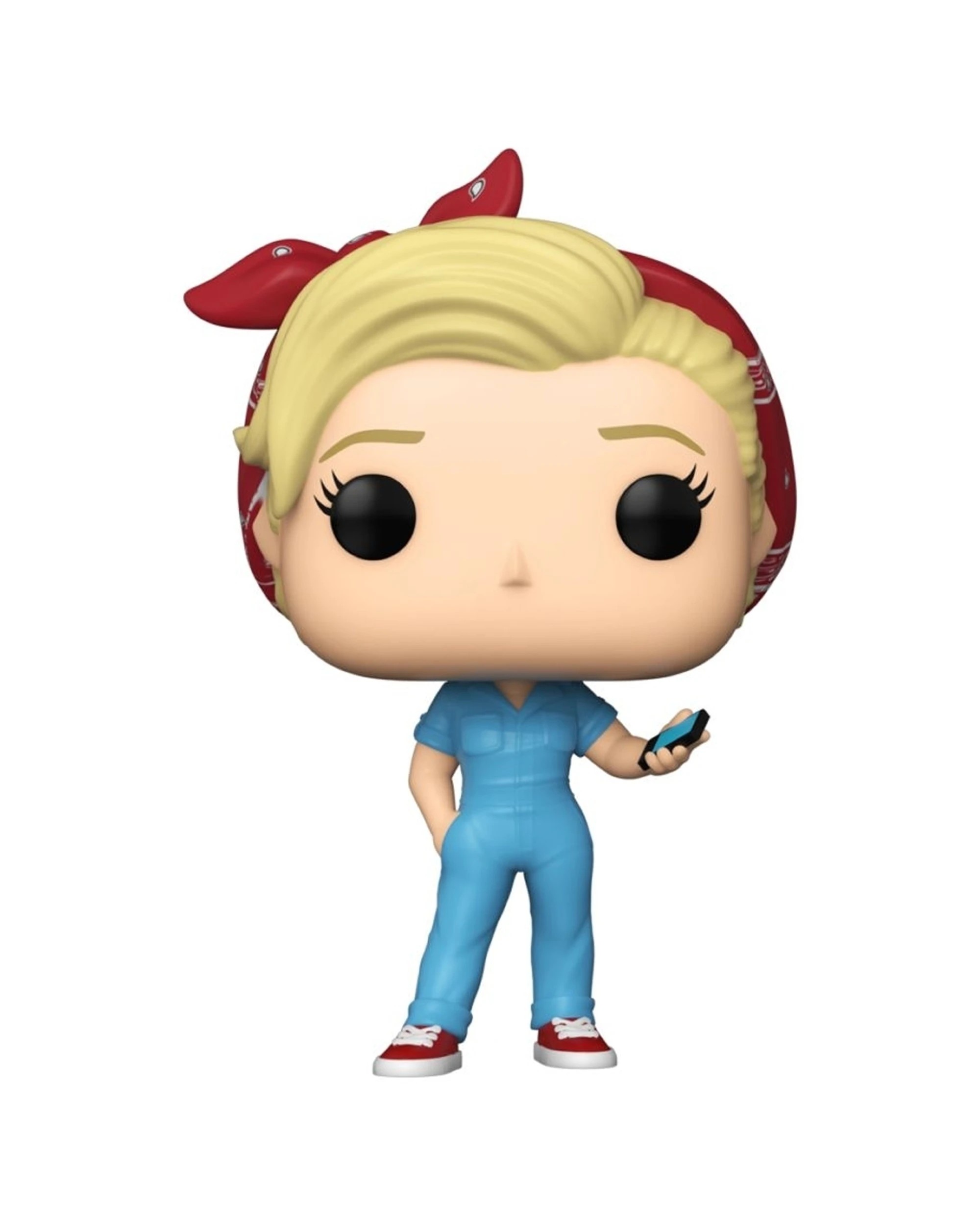 3 Pop Parks And Rec Leslie The Riveter Pop Vinyl Figure Collectible 10cm - Blue, 3 of 3
