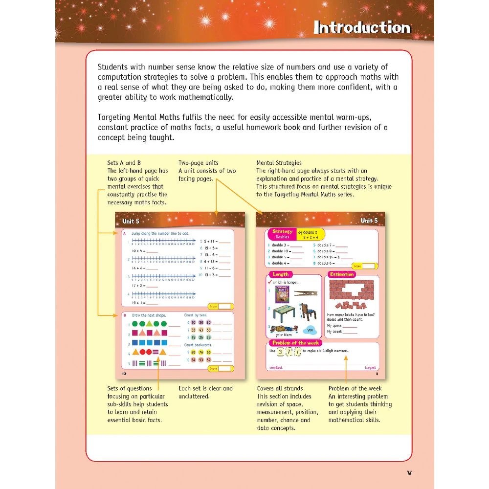 4 Targeting Mental Maths Student Book Year 2, 4 of 10