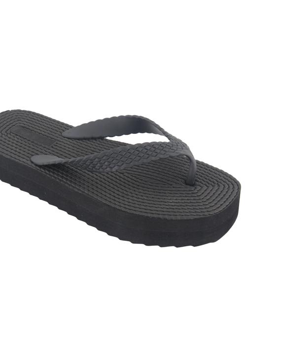 Textured Platform Thongs