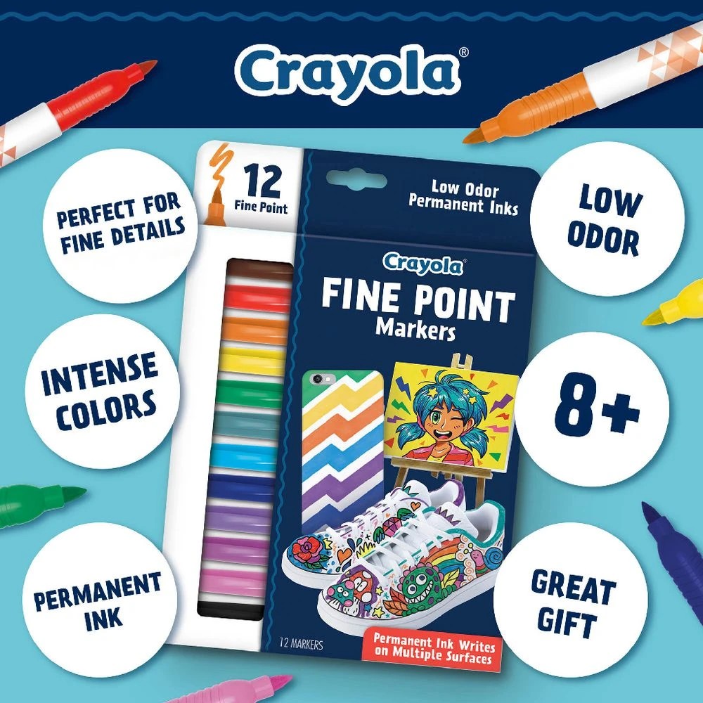 3 Crayola Fine Point Markers 12 Pack, 3 of 4
