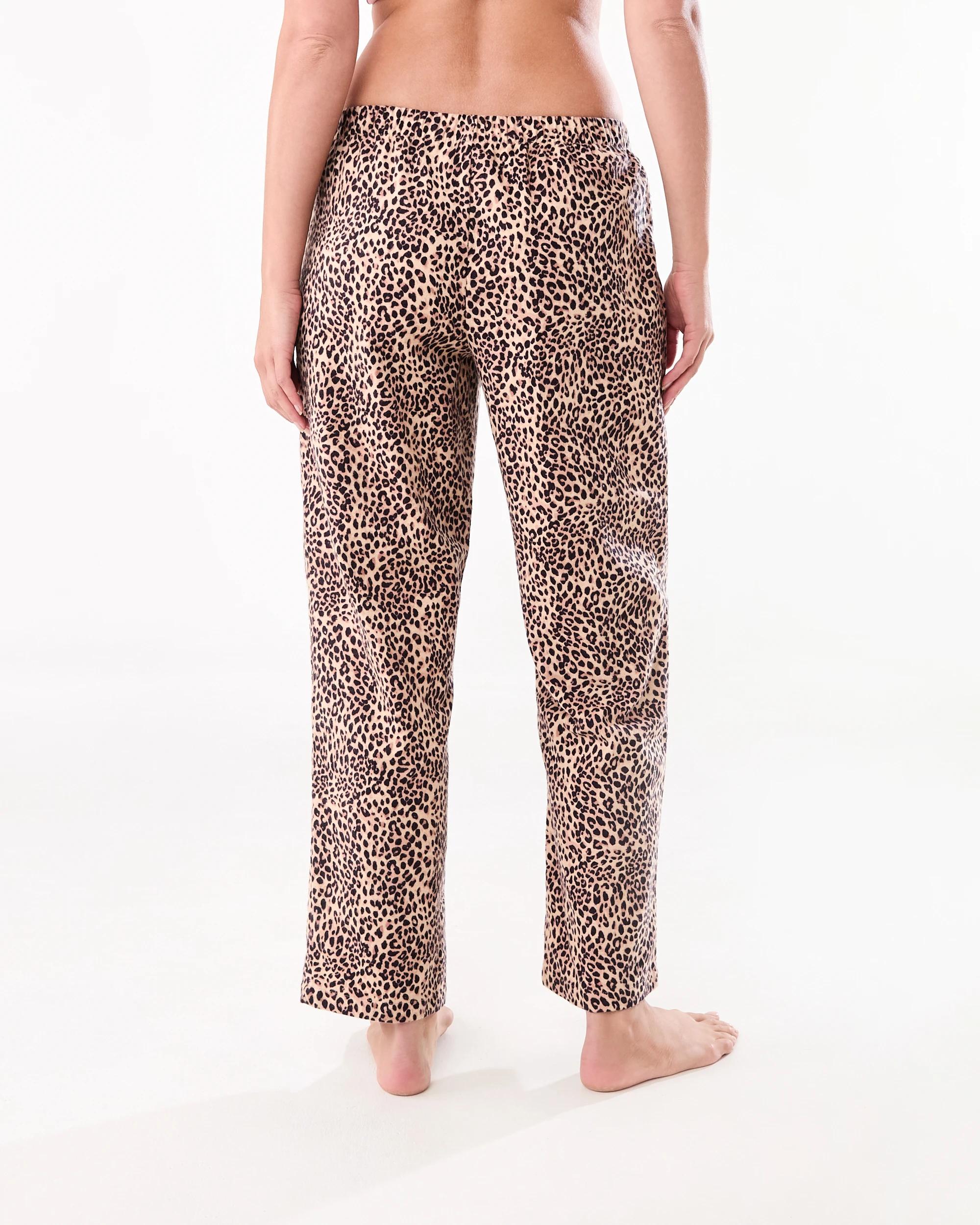 3 Cotton Printed Flannel Pants Leo Skin, 3 of 4