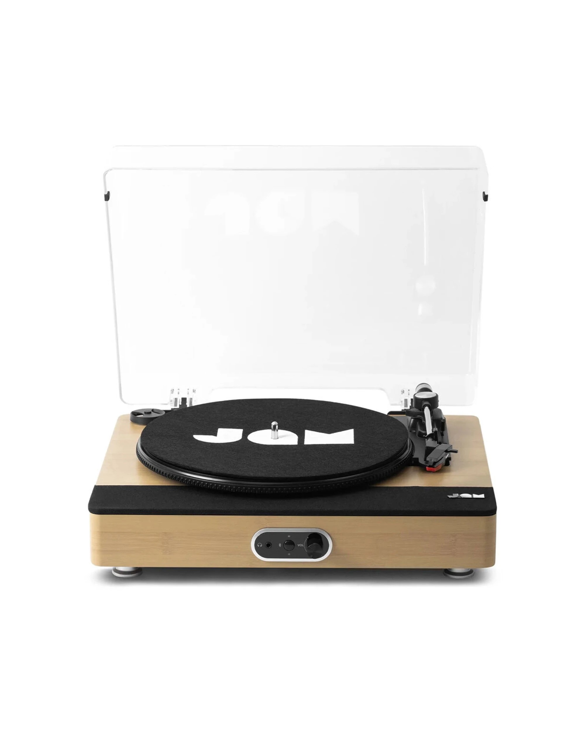 1 Jam Sound Stream Plus Bluetooth Wooden Turntable Vinyl & Record Player - Natural, 1 of 2