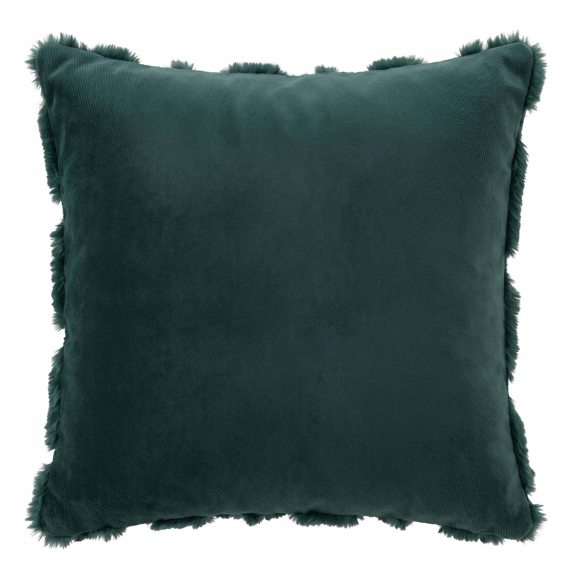 4 Jingle Jollys Christmas Tree Pillow Covers 2 Packs Cushion Covers Soft Faux Fur Jacquard 45 x 45cm Green - Green, 4 of 8