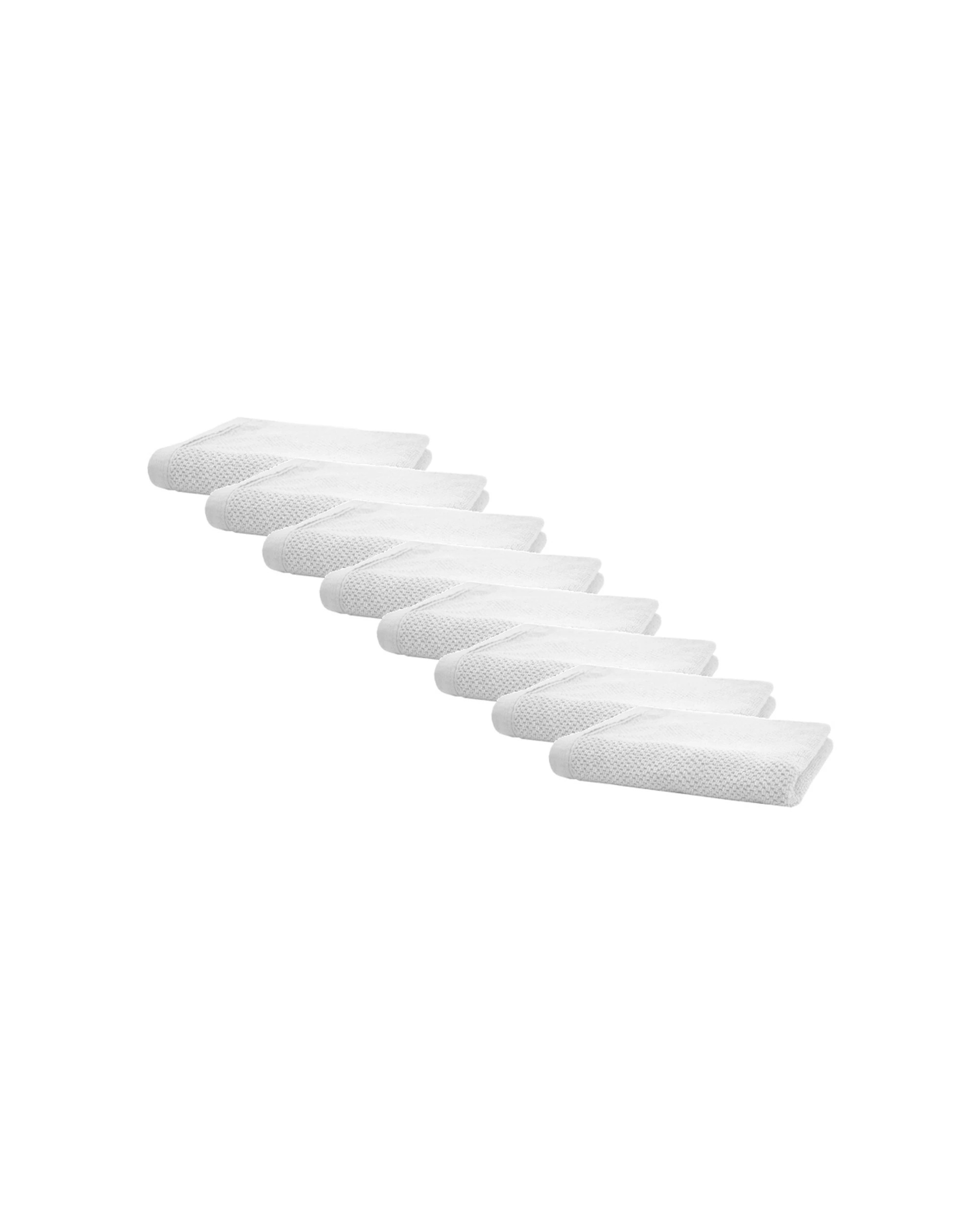 1 Bambury Angove 600gsm Soft Absorbent Cotton Hand Towel 8PK 40x70cm - White, 1 of 5